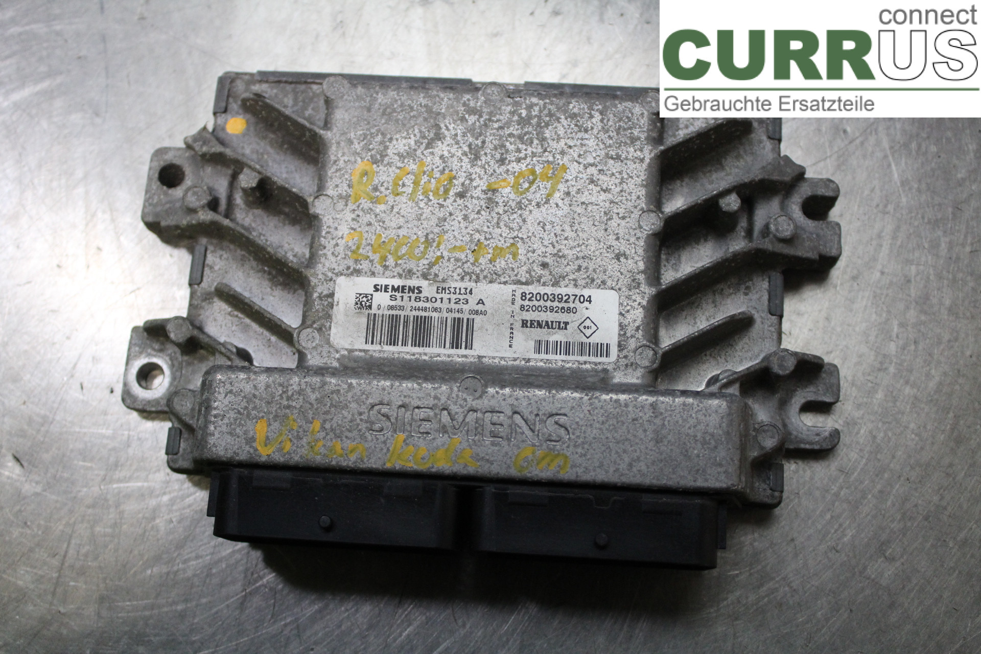 RENAULT CLIO II 01-08 Engine Control Unit (ECU) 8200392680