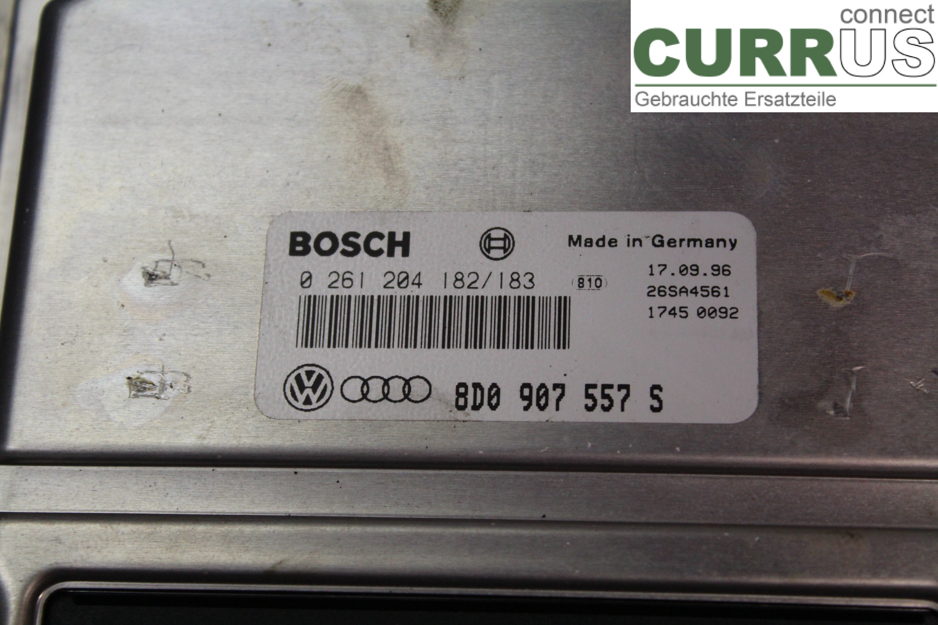 AUDI A4/S4     94-99 Motorstyrningsenhet (ECU) 8D0907557S 1,8i/ADR