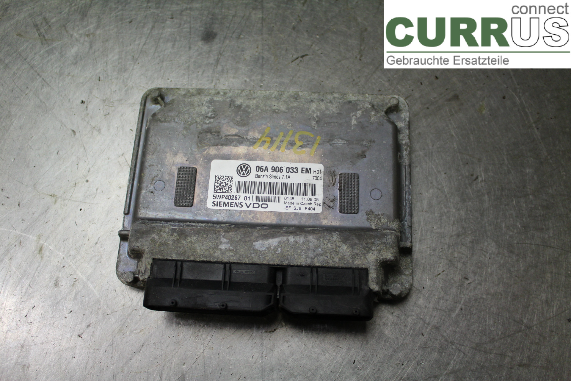 VW GOLF V      04-09 Engine Control Unit (ECU) 06A906033EM 1,6i/BSE
