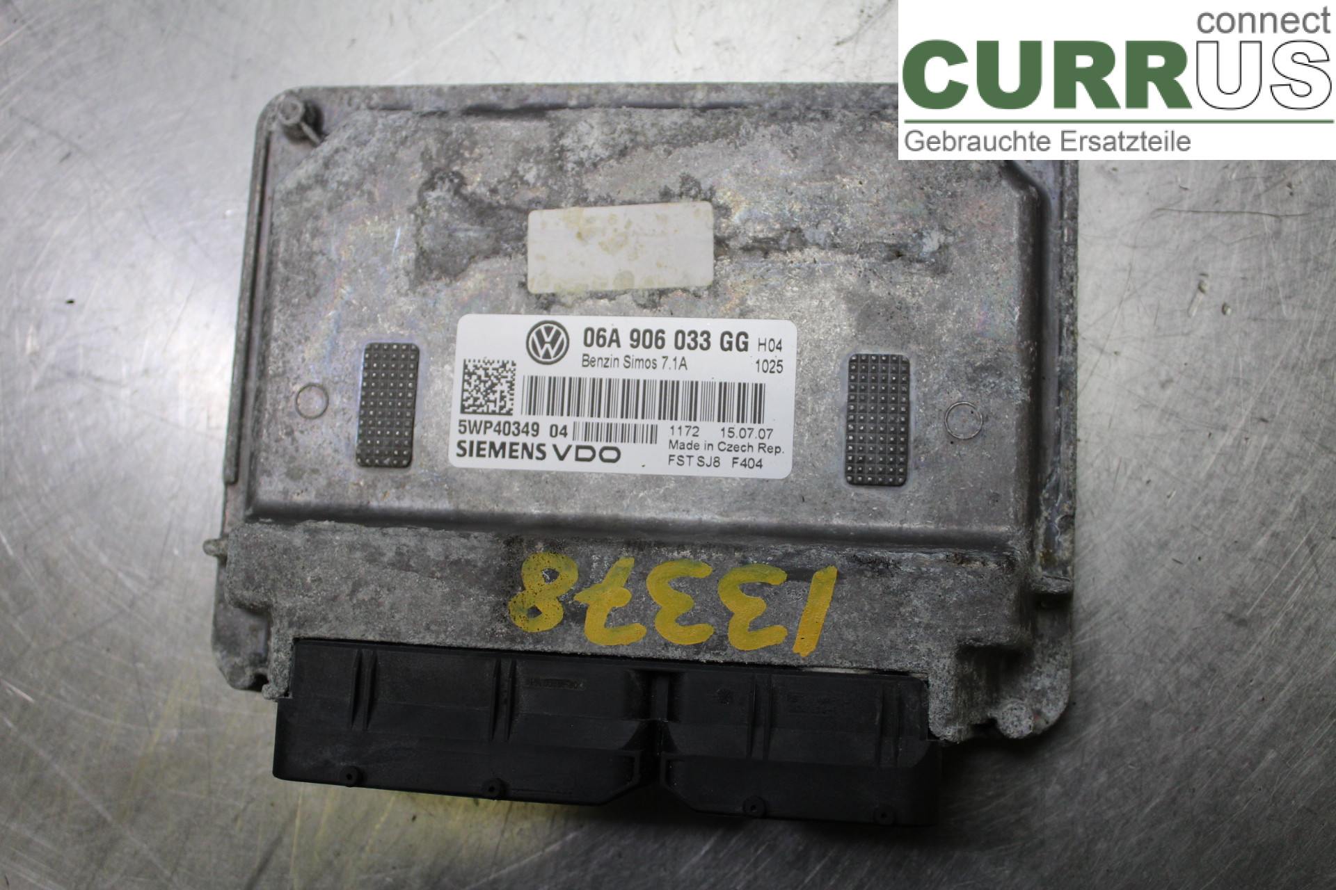 VW GOLF V      04-09 Engine Control Unit (ECU) 06A906033GG 1,6i/BSE