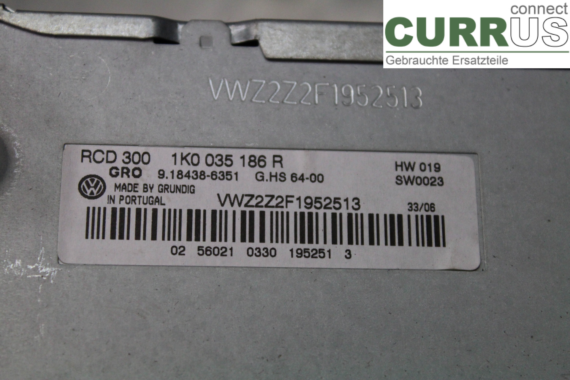 VW PASSAT      05-10 Radio CD / Multimedia panel 1K0035186R 2,0TDi/BMP