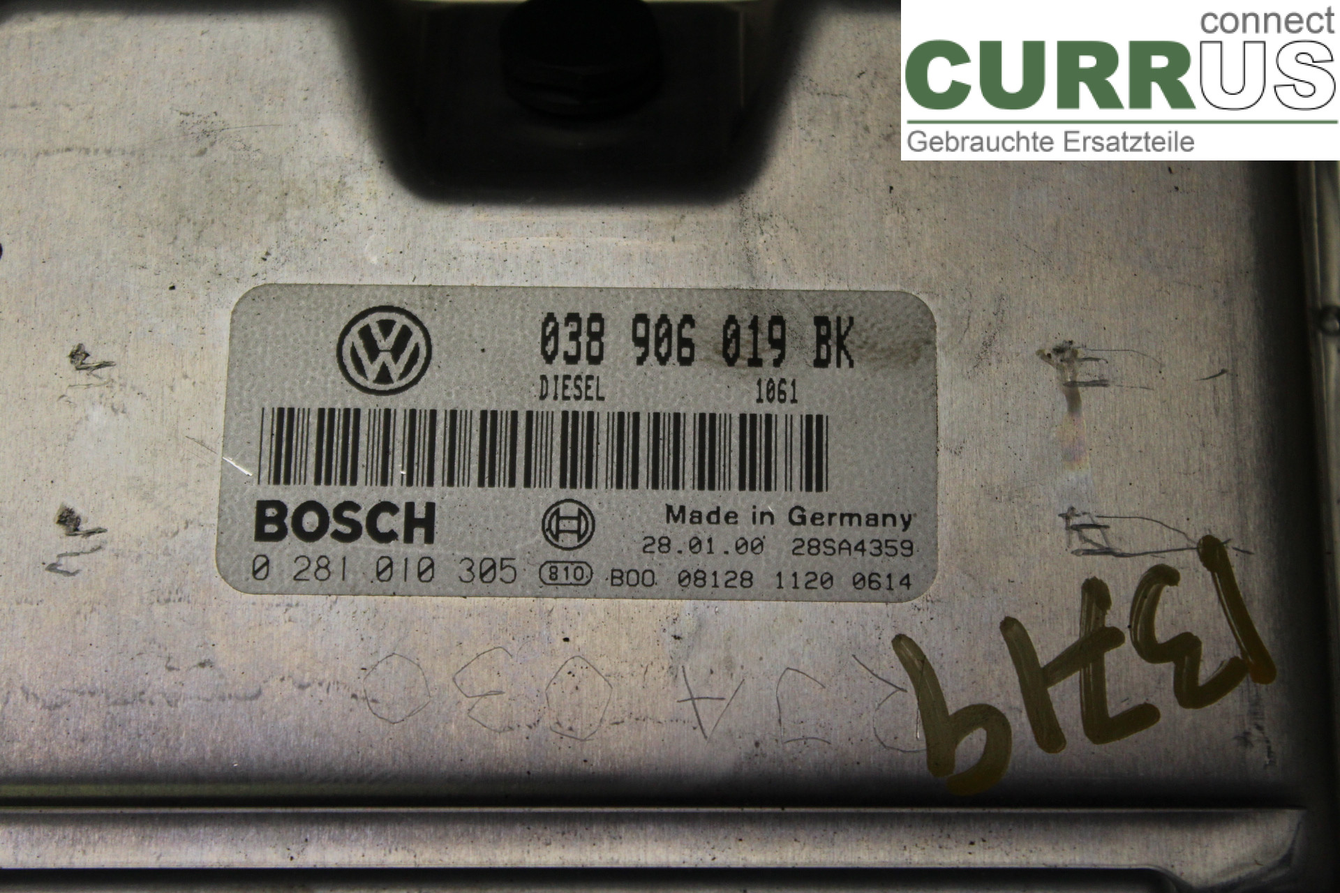 VW PASSAT      97-00 Engine Control Unit (ECU) 038906019BK 1,9TDi/ATJ