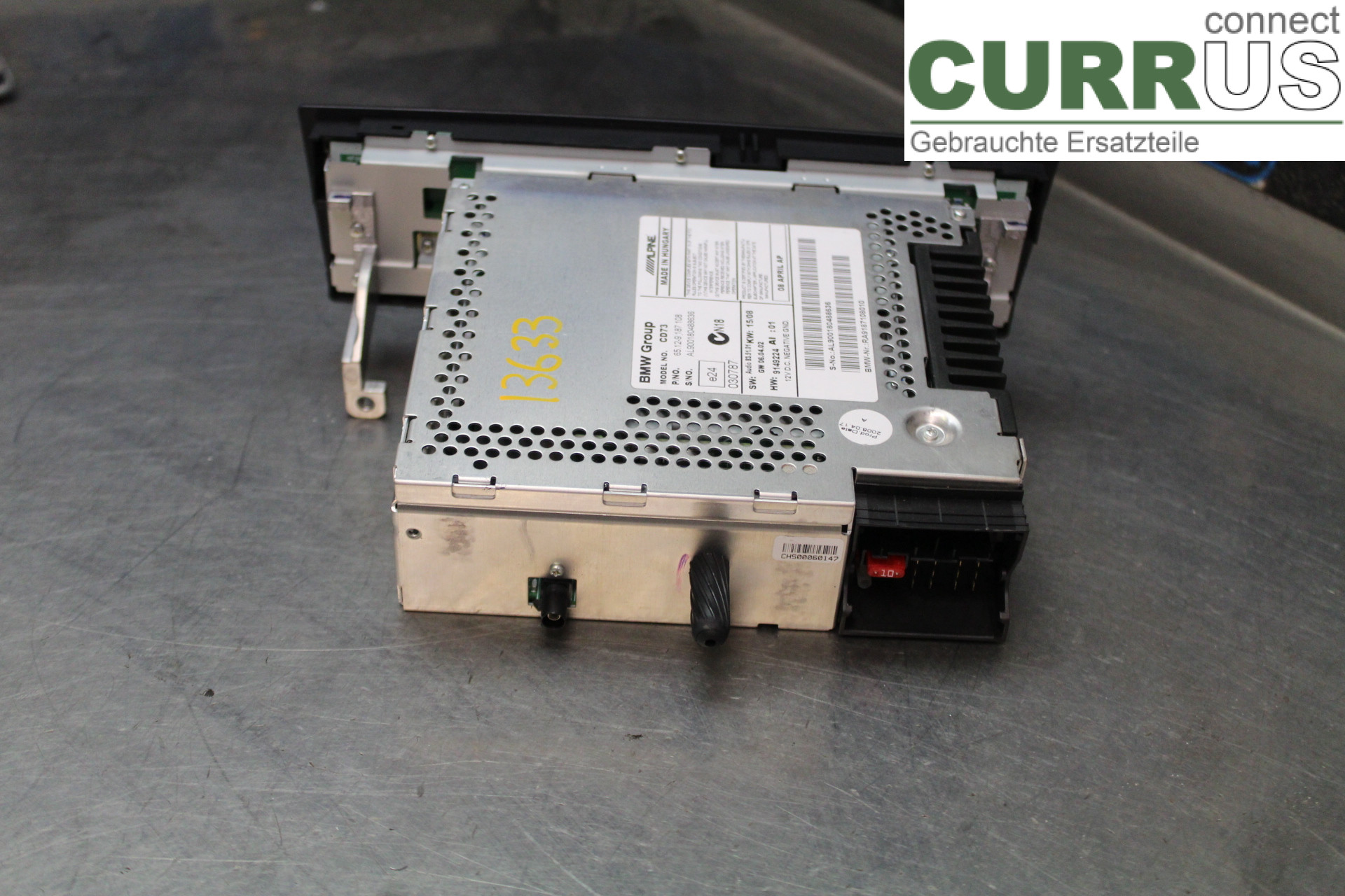 BMW 3 E90/91 SED/TOU 05-12 Radio CD / Multimedia panel 65129187108 2,0D/N47D20A