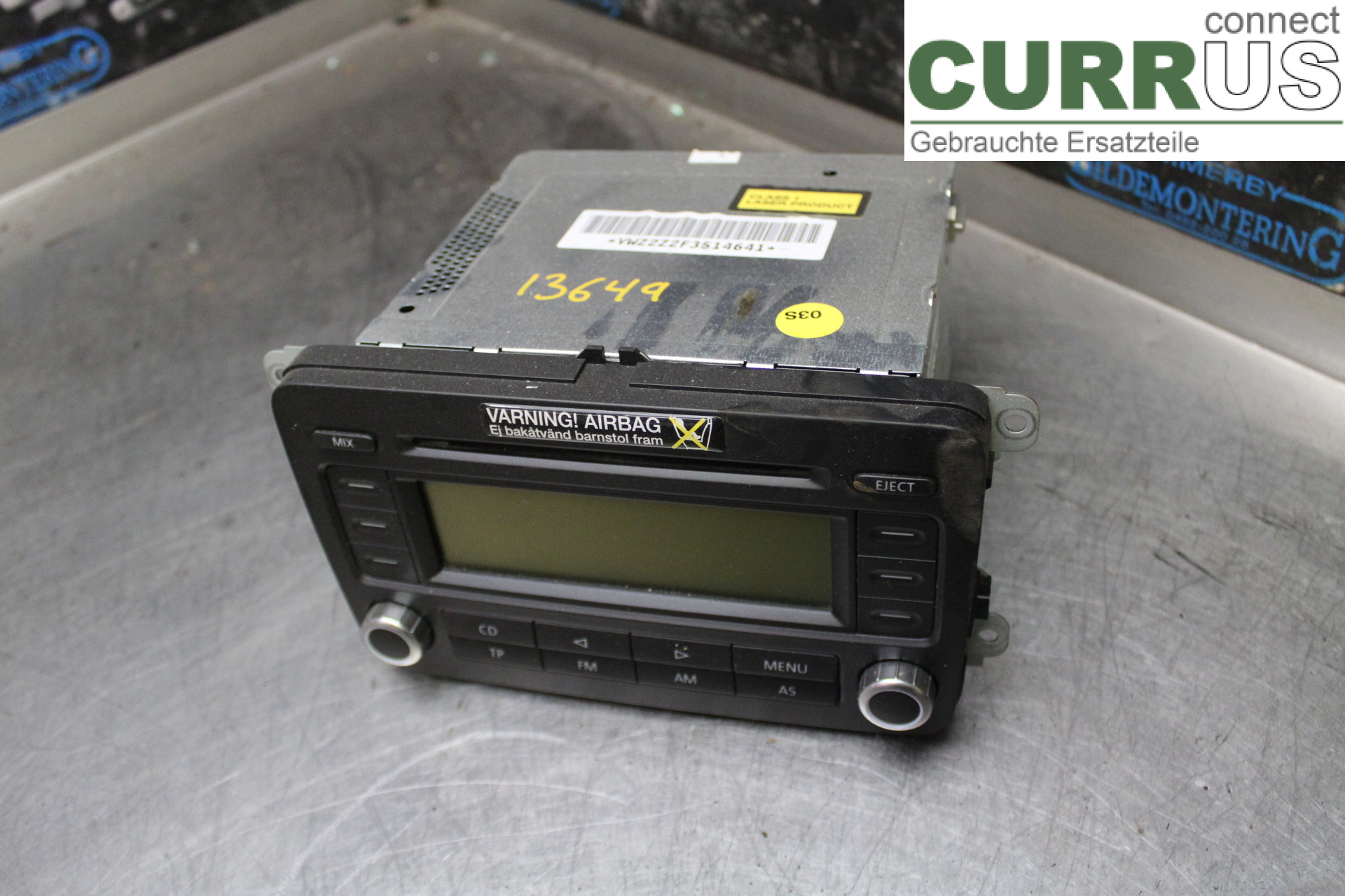 VW PASSAT      05-10 Radio CD / Multimedia panel 1K0035186P 2,0FSi/BVY