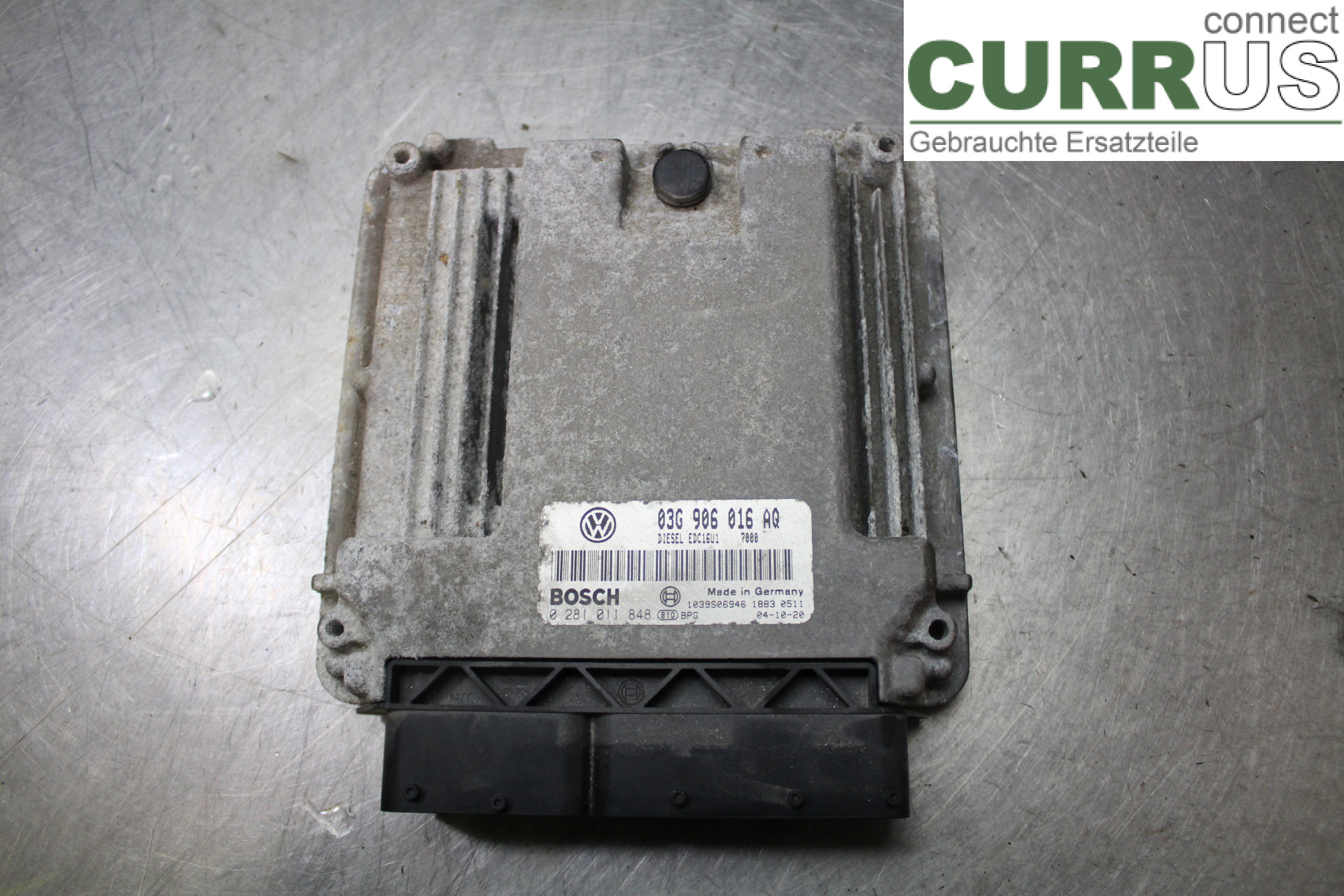 VW GOLF V      04-09 Engine Control Unit (ECU) 03G906016AQ 2,0TDI/BKD
