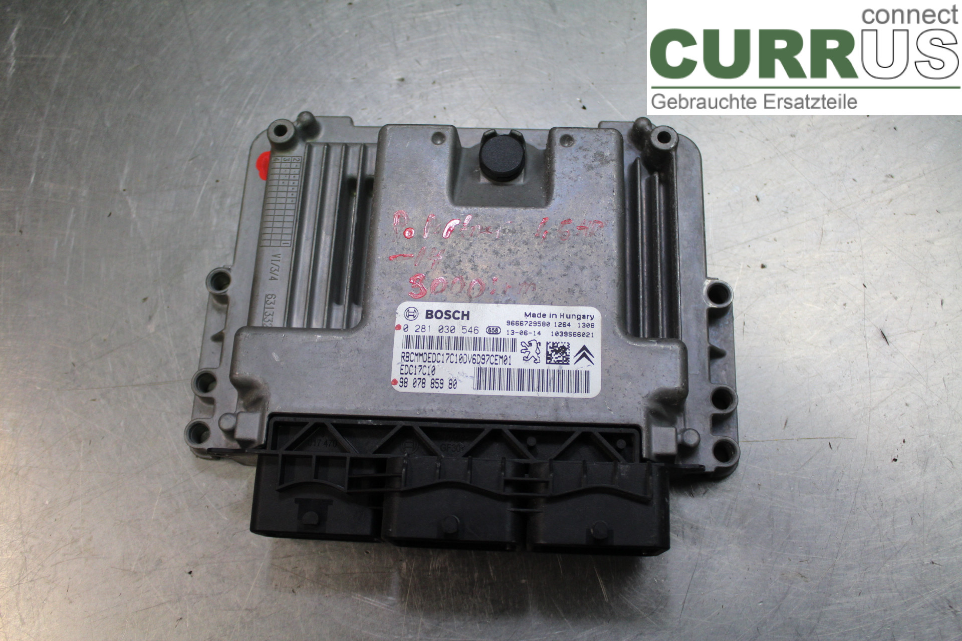 PEUGEOT PARTNER   08-15 Engine Control Unit (ECU) 9807885980 