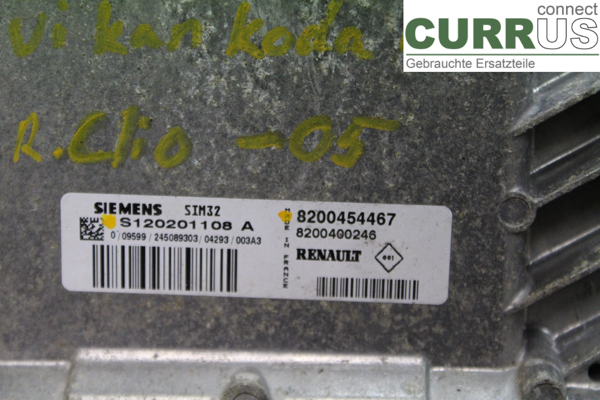 RENAULT CLIO II 01-08 Engine Control Unit (ECU) 8200454467