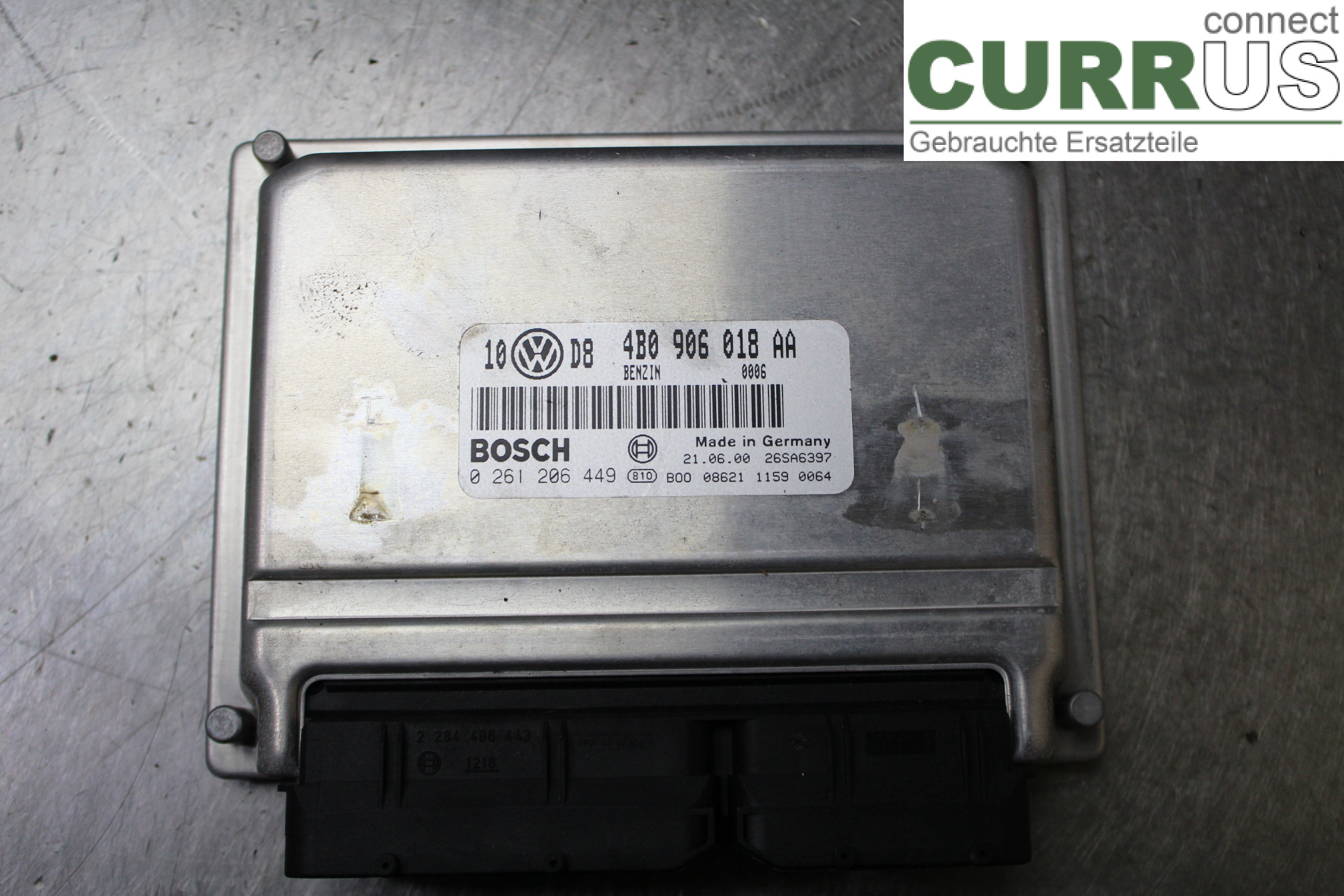 VW PASSAT      97-00 Engine Control Unit (ECU) 4B0906018AA 1,8T/APU