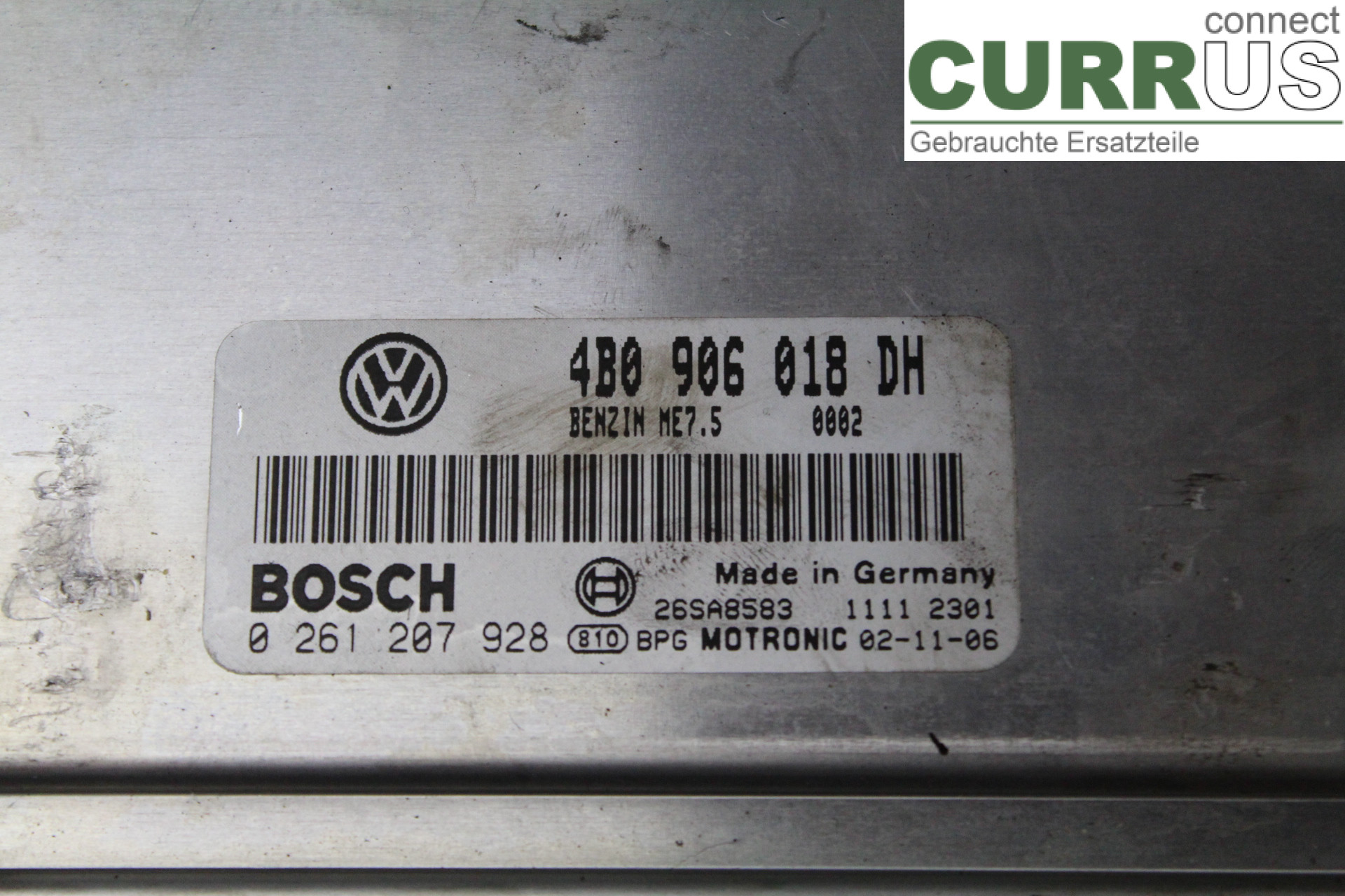 VW PASSAT      01-05 Unité de contrôle moteur (ECU) 4B0906018DH 1,8T/AWT
