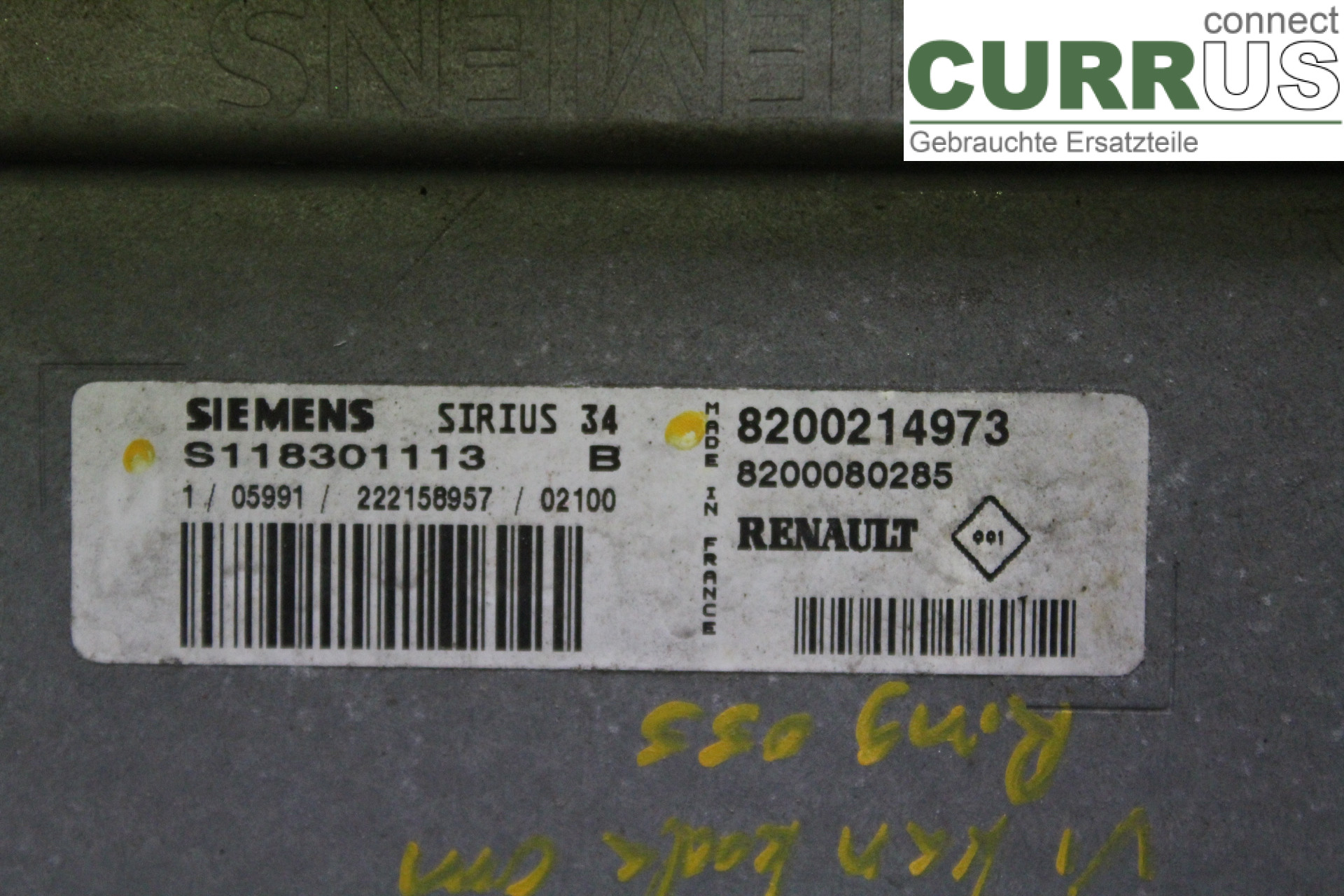 RENAULT CLIO II 01-08 Engine Control Unit (ECU) 8200214973