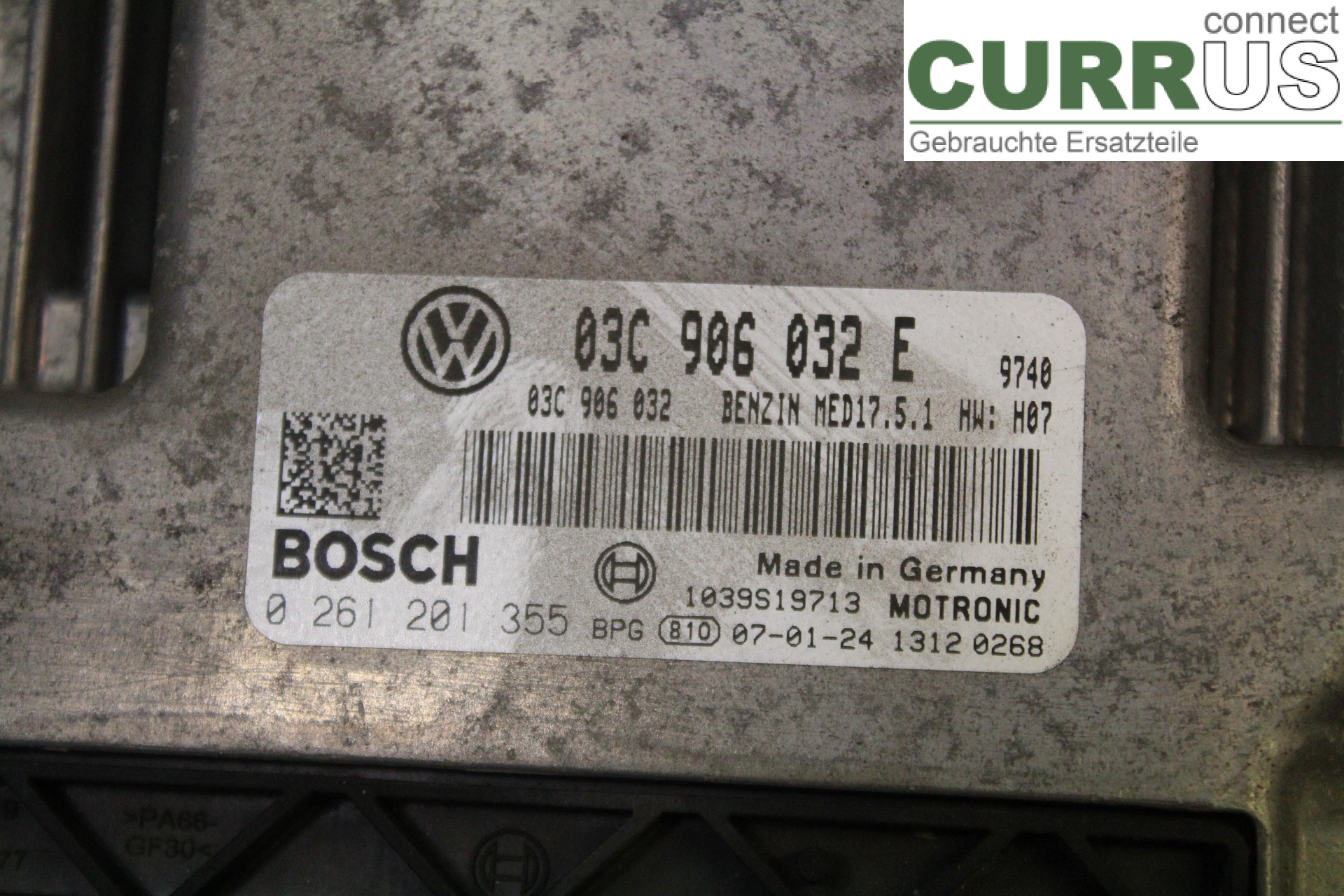 VW GOLF PLUS/CROSS GOLF 04-14 Motorens styreenhed (ECU) 03C906032E 1,4TSI/BMY