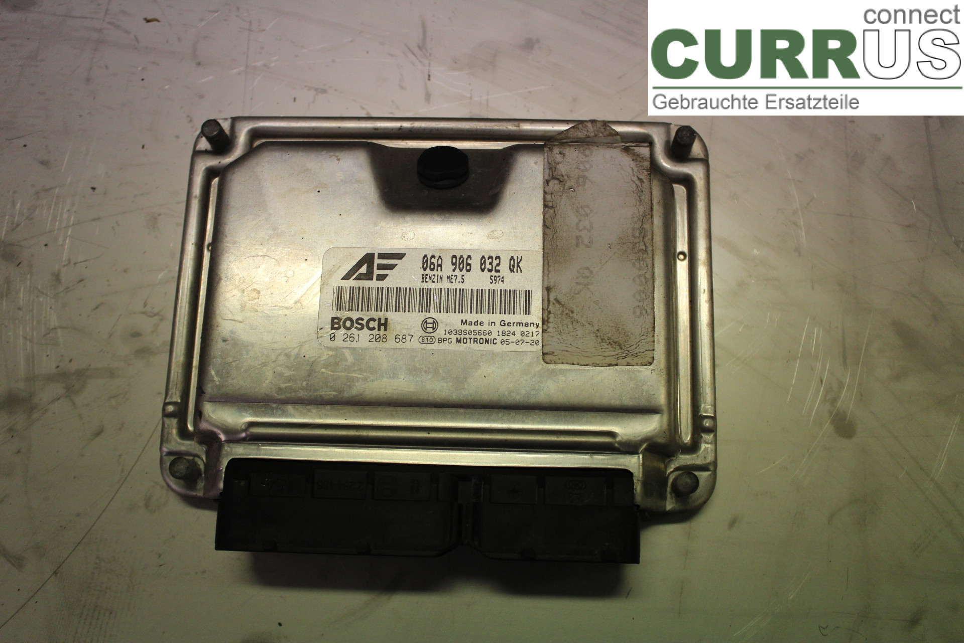 SEAT ALHAMBRA 01-10 Unité de contrôle moteur (ECU) 06A906032QK 1,8T/AWC