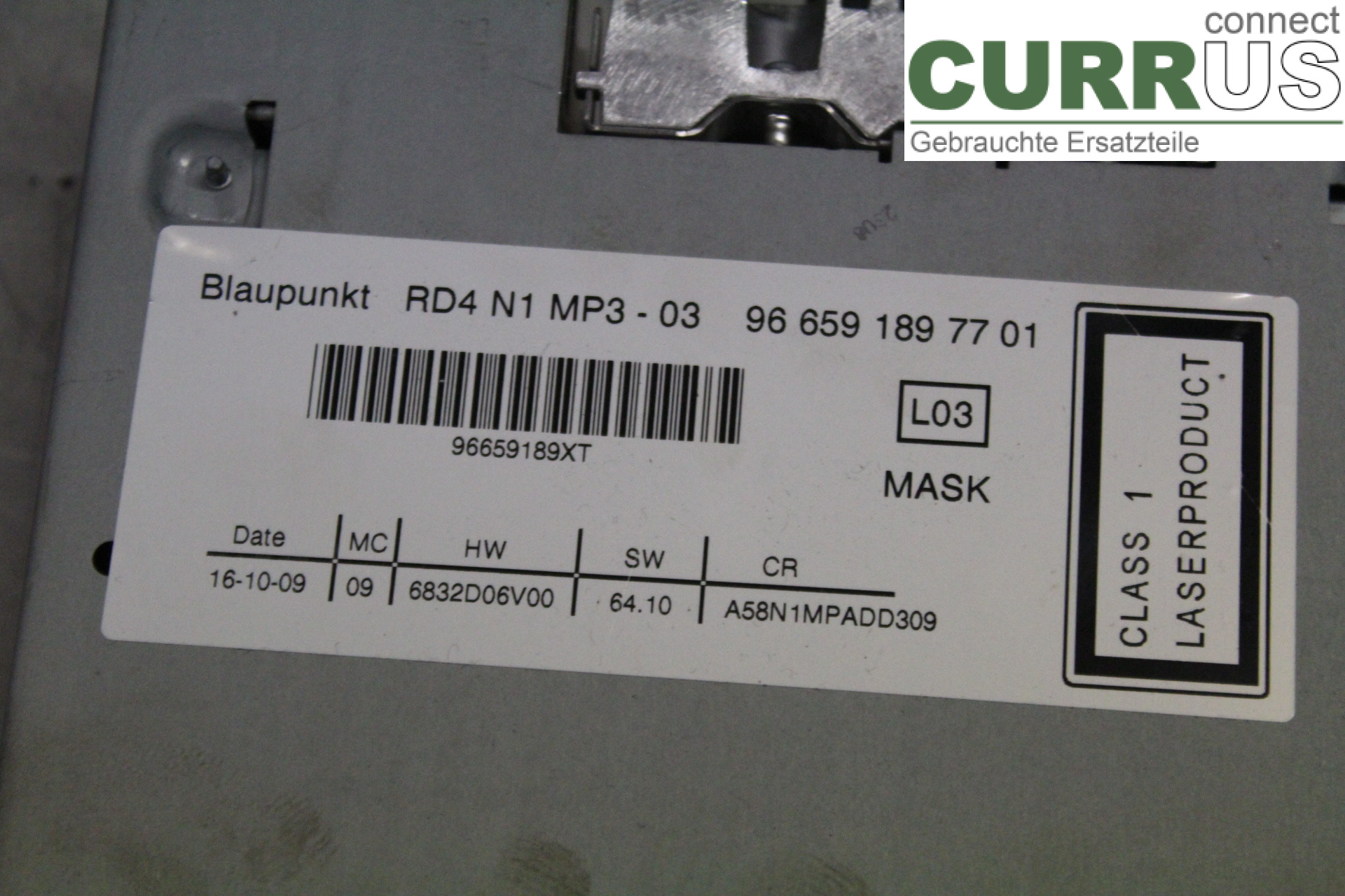 PEUGEOT 5008  10-16 Radio CD /Multimediapanel 966591897701 1,6HDI/9HZ