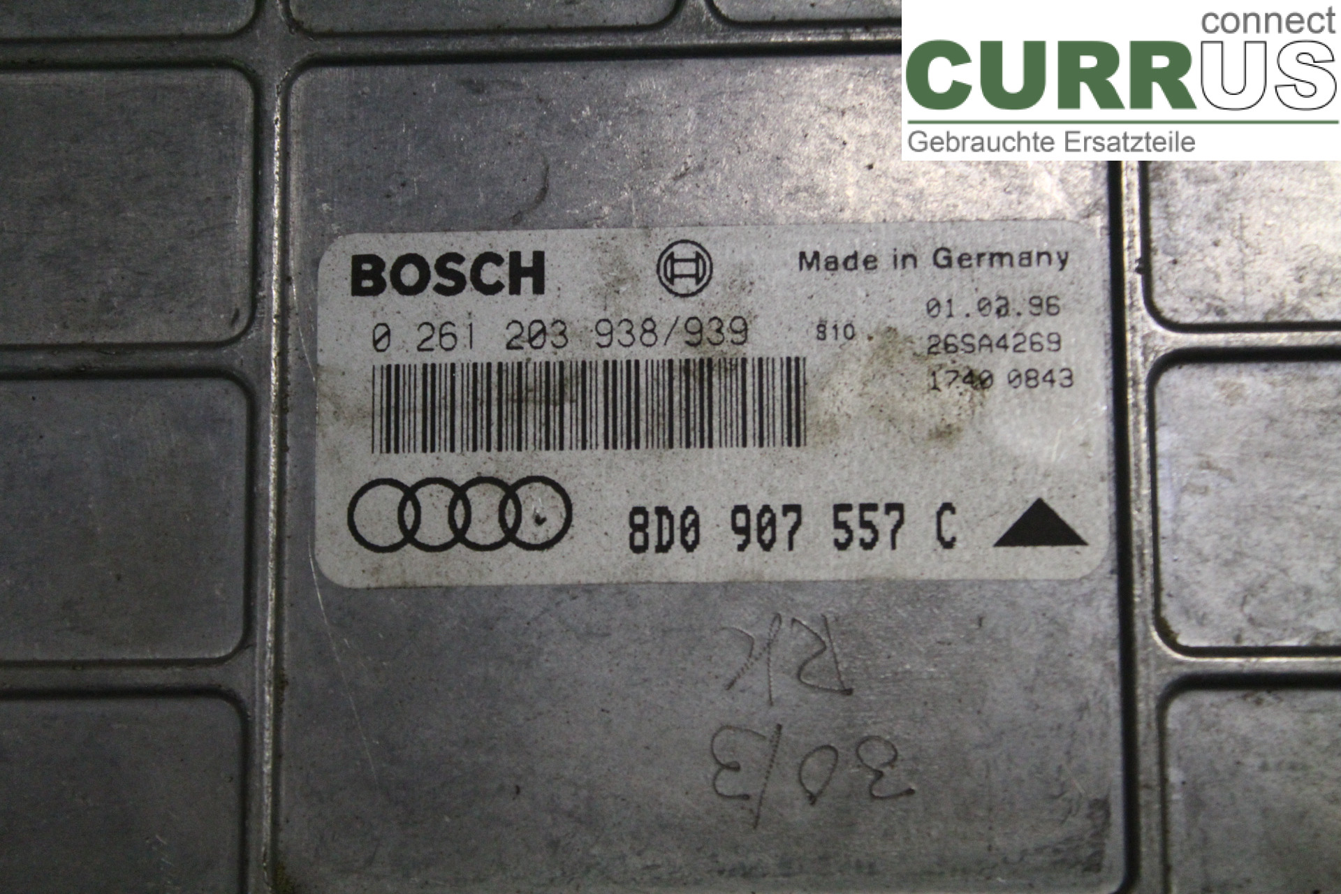 AUDI A4/S4     94-99 Motorstyrningsenhet (ECU) 8D0907557C 1,8i/ADR