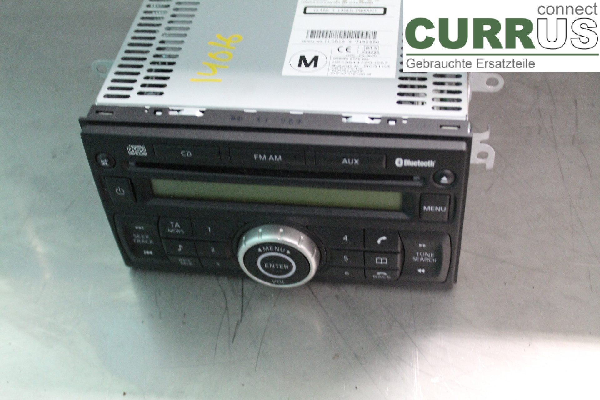 NISSAN QASHQAI 07-10 Radio CD / Multimedia panel 28185JD05A 2,0i/MR20DE