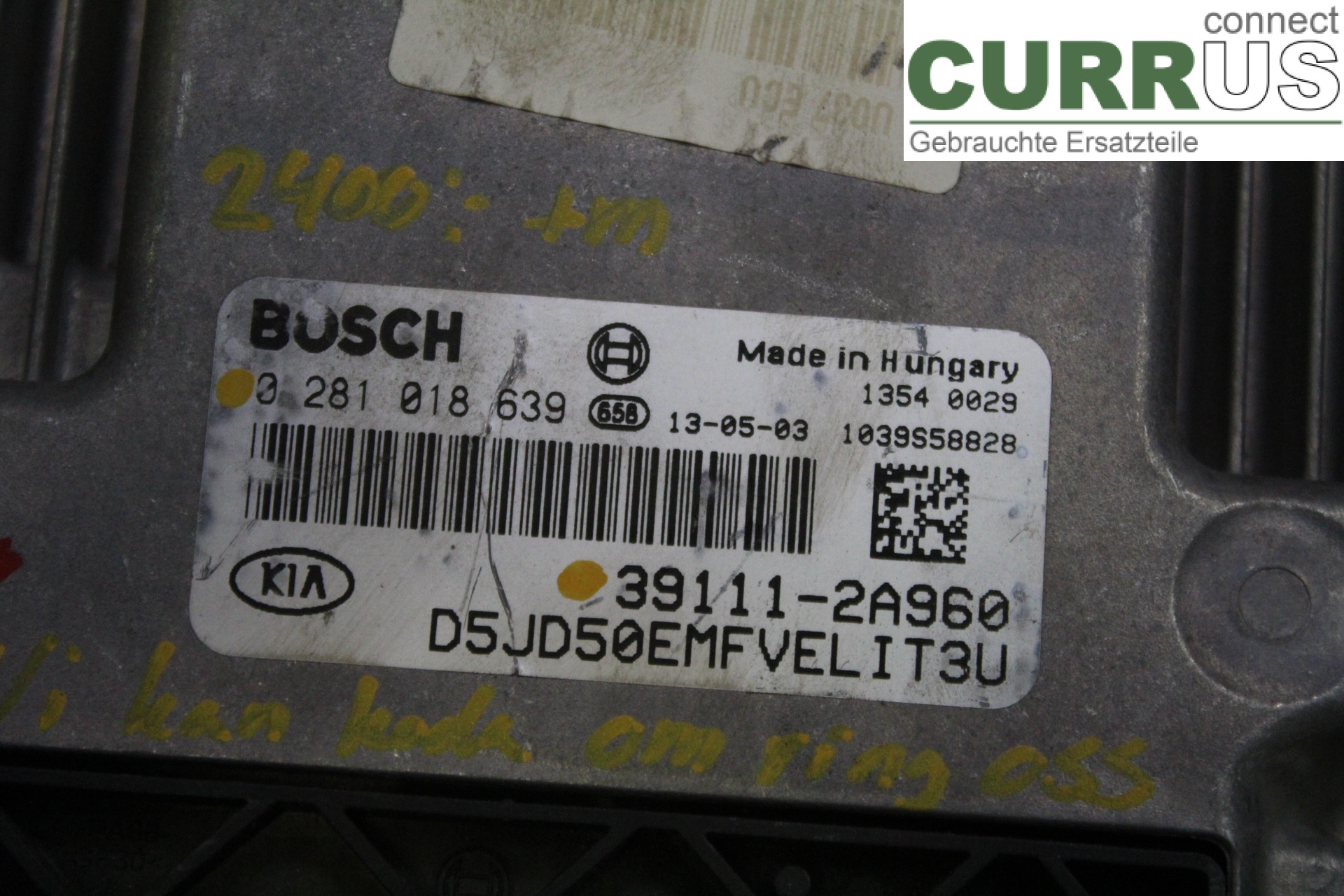 KIA CEE´D   06-12 Engine Control Unit (ECU) 391112A960 