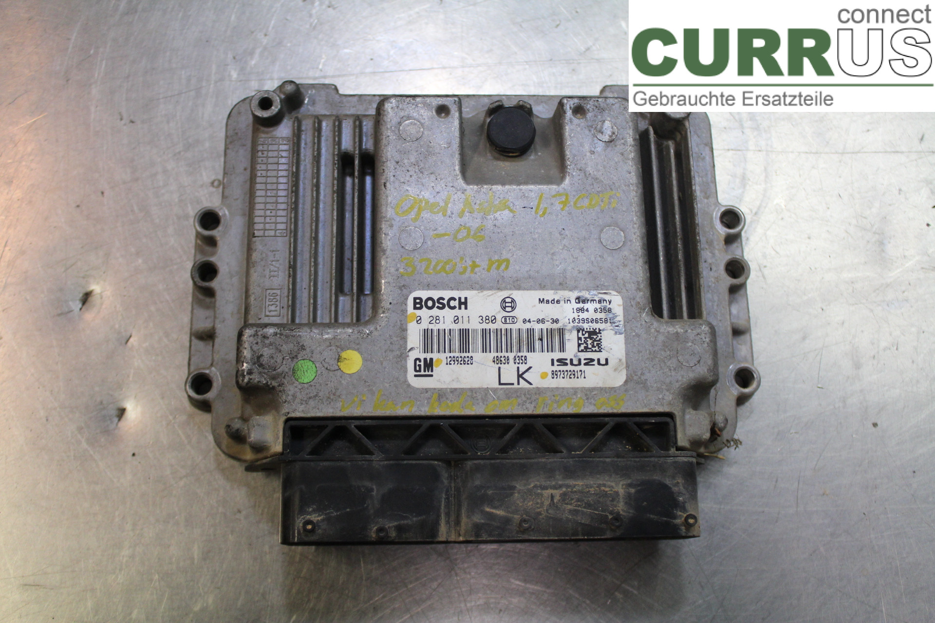 OPEL ASTRA  H    04-12 Engine Control Unit (ECU) 8973729171 