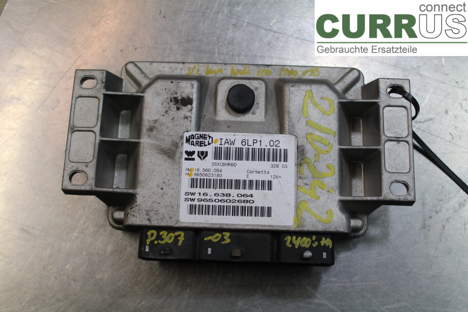PEUGEOT 307     01-05 Engine Control Unit (ECU) 9650623180 