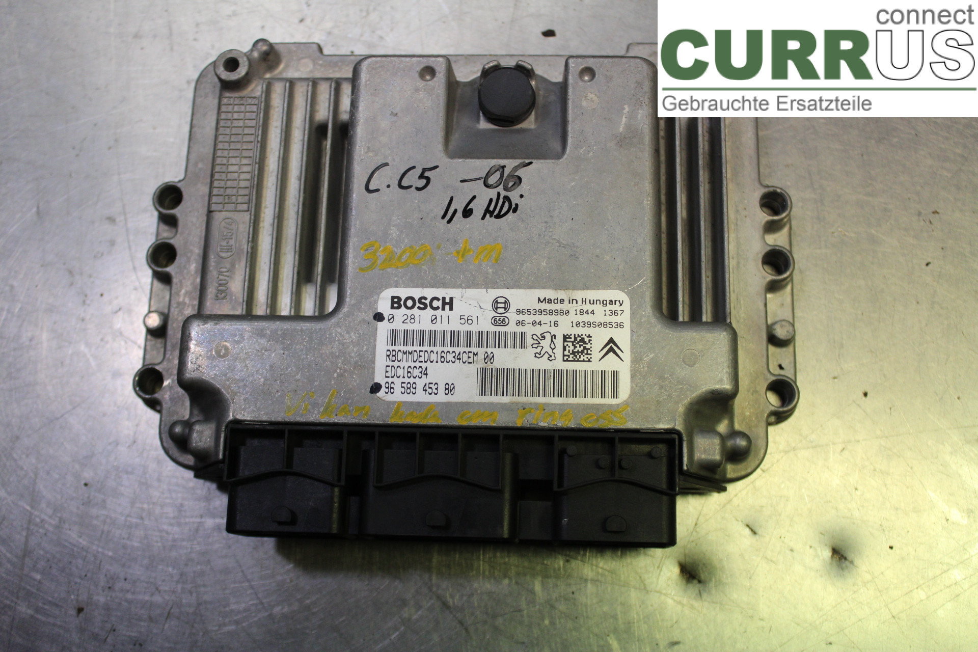 CITROEN C5 05-08 Motorsteuergerät (ECU) 9658945380
