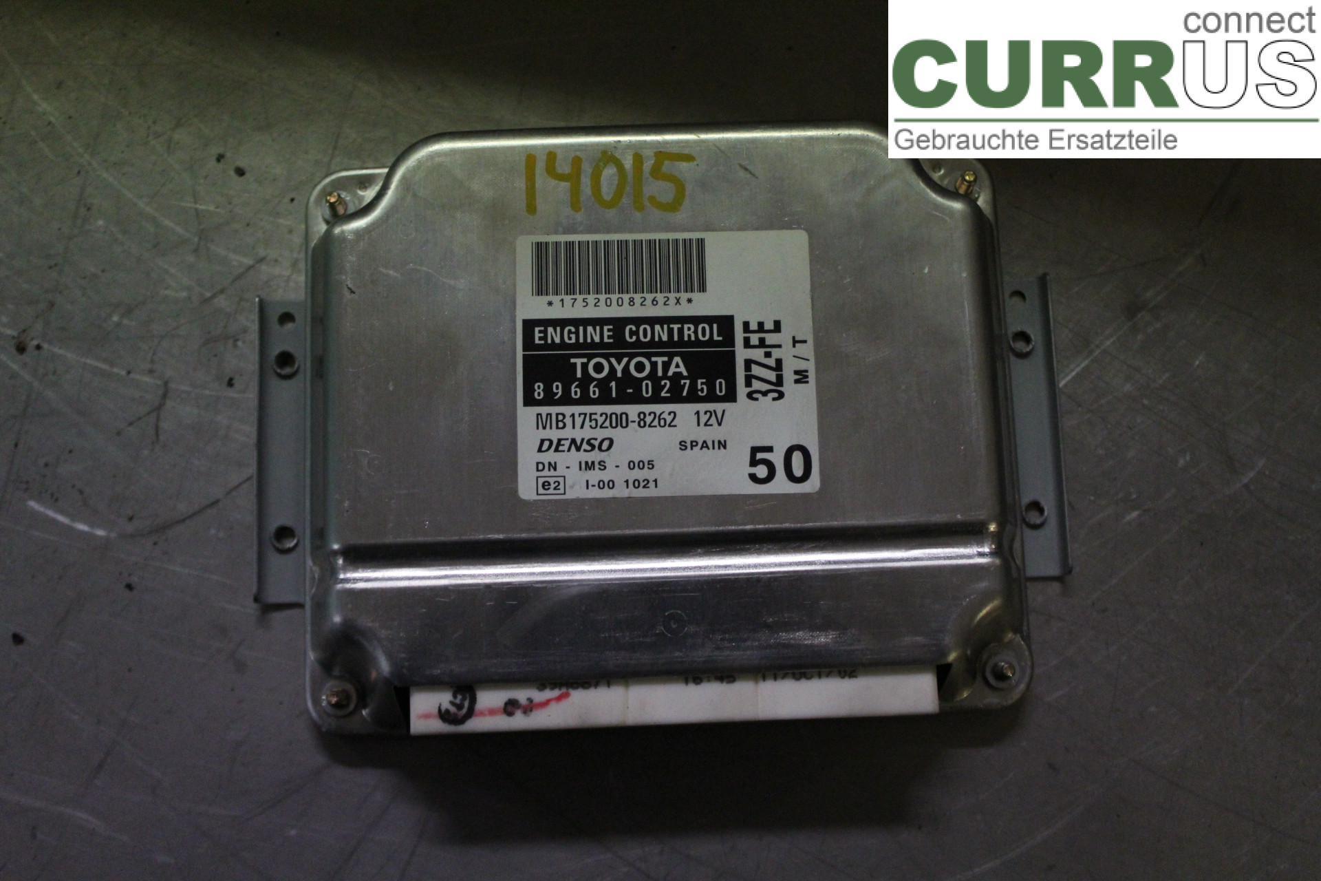 TOYOTA COROLLA 02-07 Engine Control Unit (ECU) 8966102750 1,6i/3ZZ-FE