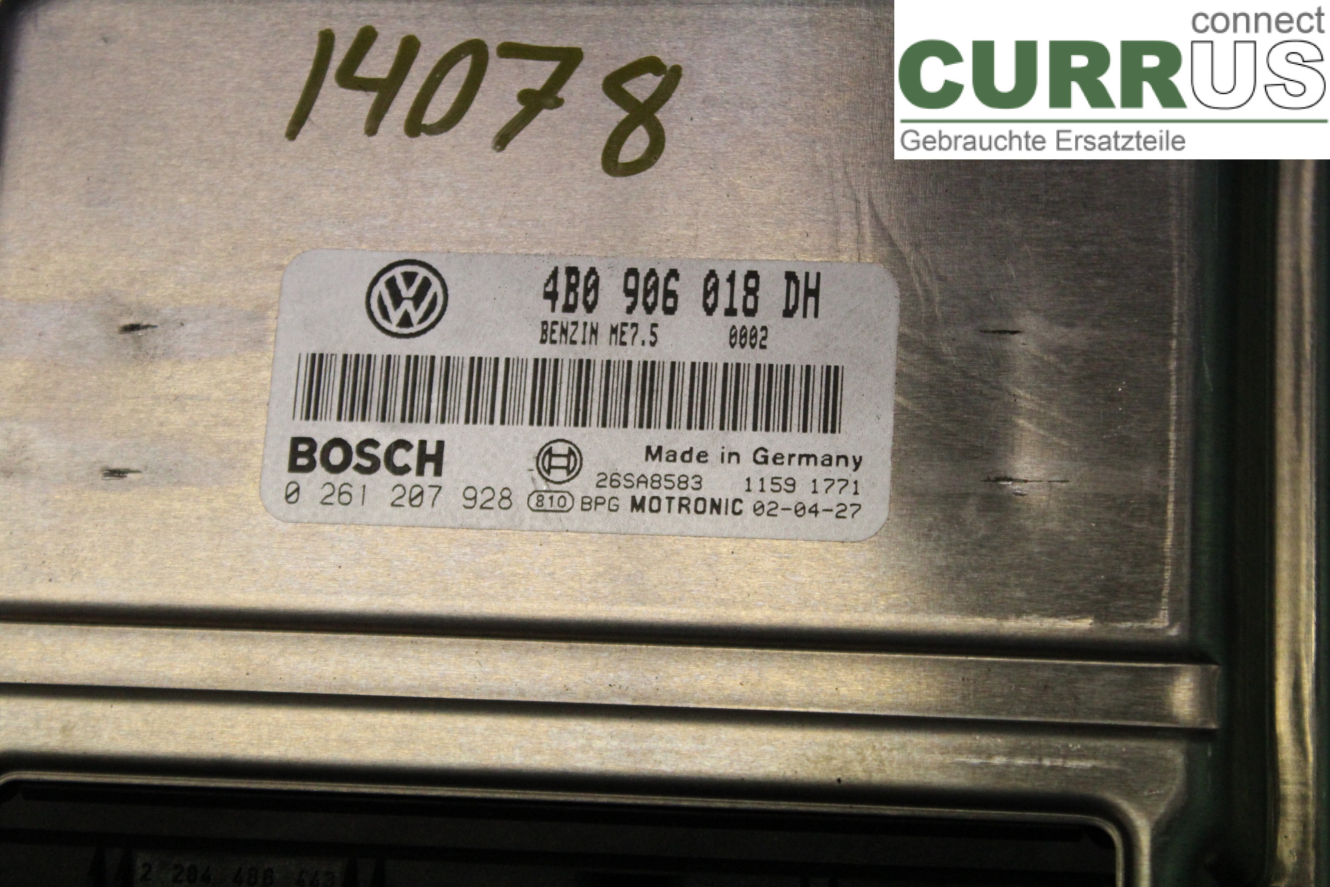 VW PASSAT      01-05 Sterownik silnika (ECU) 4B0906018DH 1,8T/AWT
