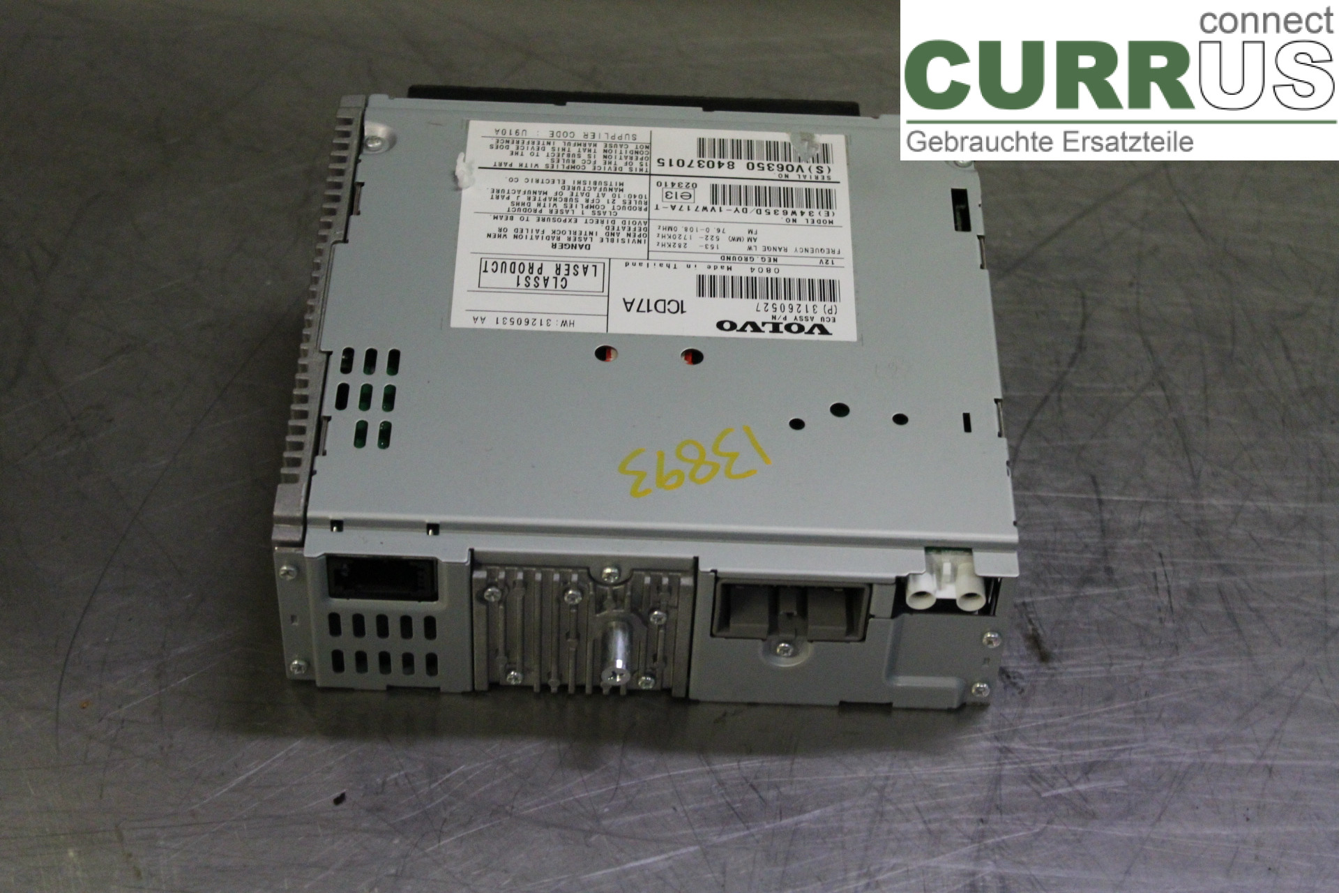 VOLVO V50      08-12 Radio CD / panneau multimédia 31260527 1,8F/B4184S8