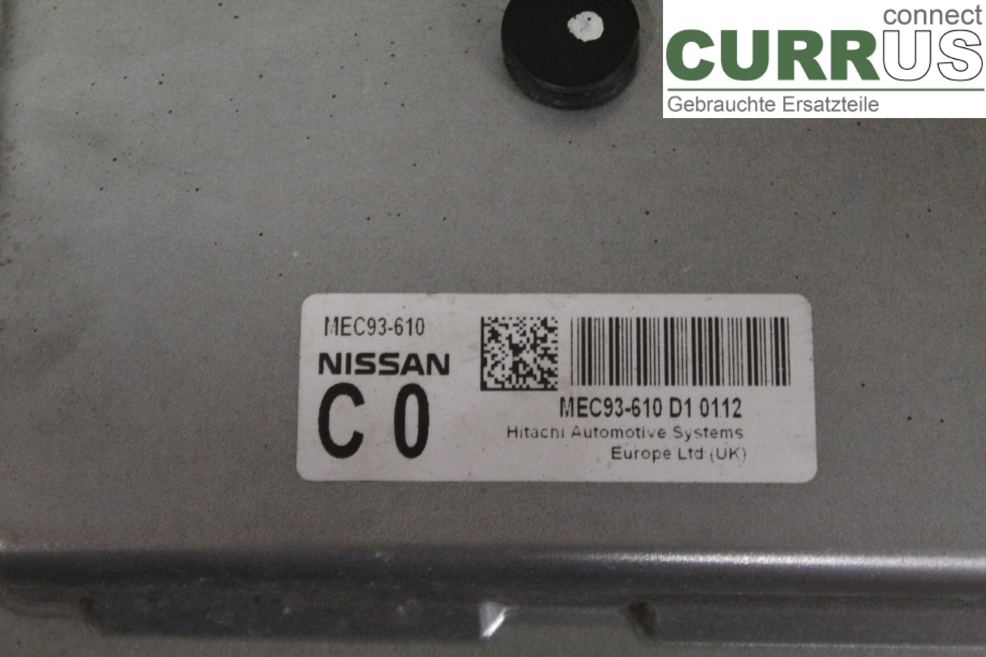 NISSAN QASHQAI   07-10 Unité de contrôle moteur (ECU) MEC93610D10112 1,6i/HR16DE
