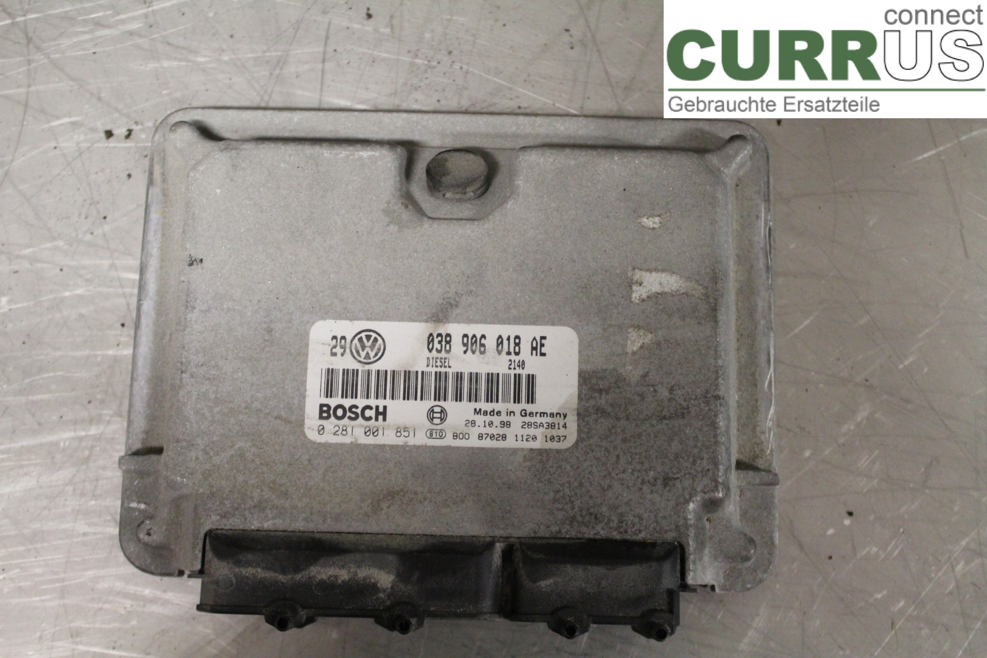 VW GOLF IV 98-06 Engine Control Unit (ECU) 038906018AE 1,9TDi/AGR