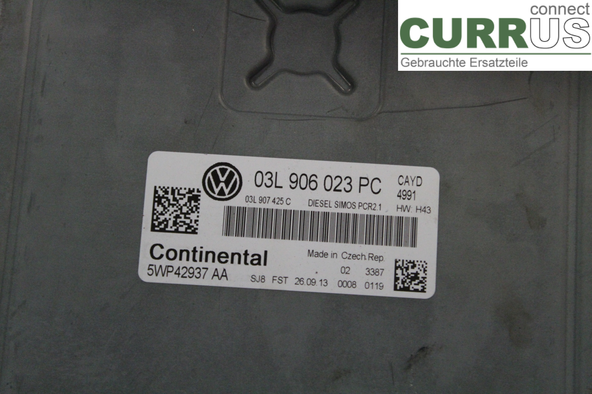 VW CADDY 11-15 Engine Control Unit (ECU) 03L906023PC 1,6TDi/CAYD