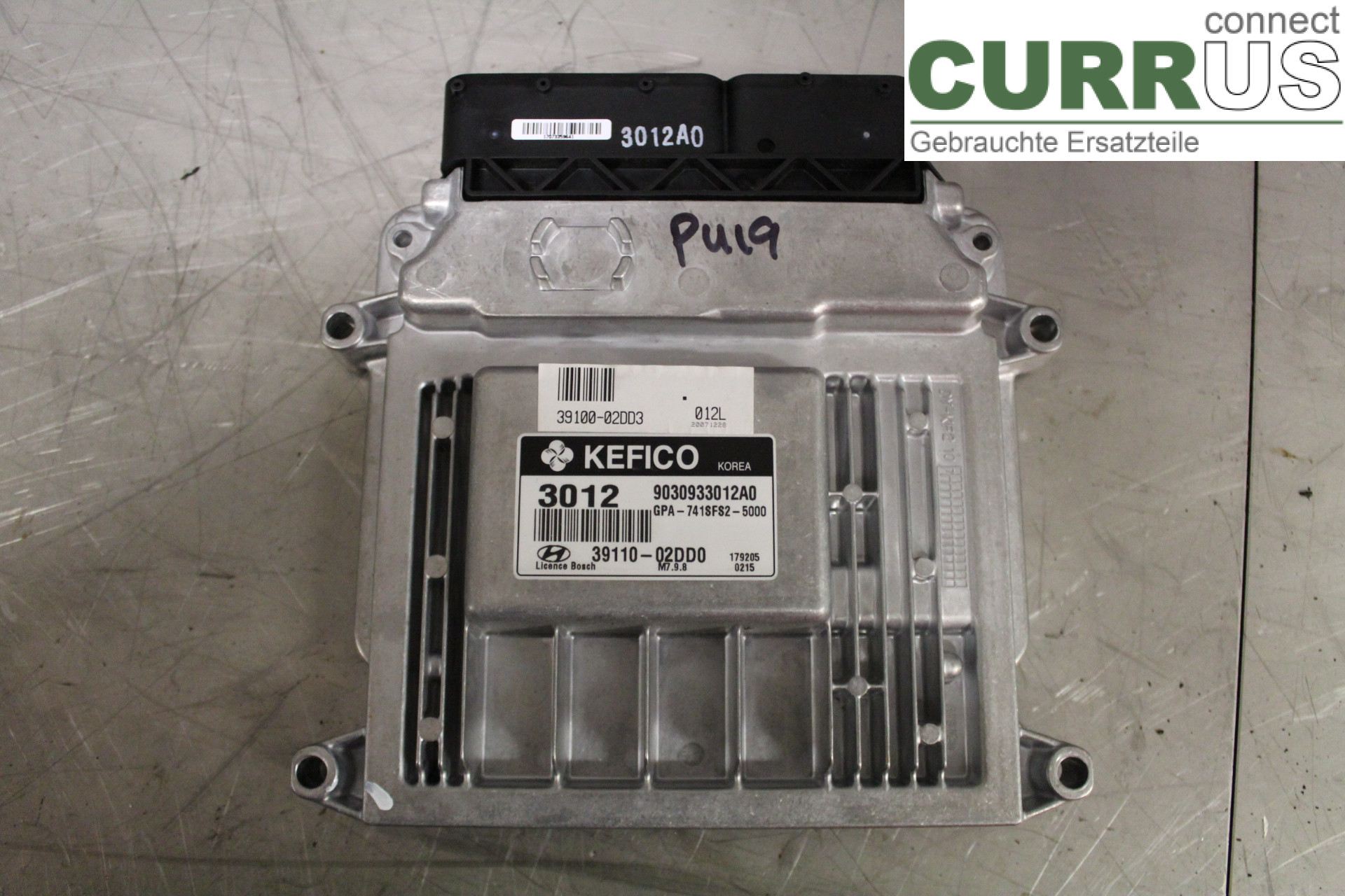 HYUNDAI i10 PA 08-13 Engine Control Unit (ECU) 3911002D0 1,1i/G4HG