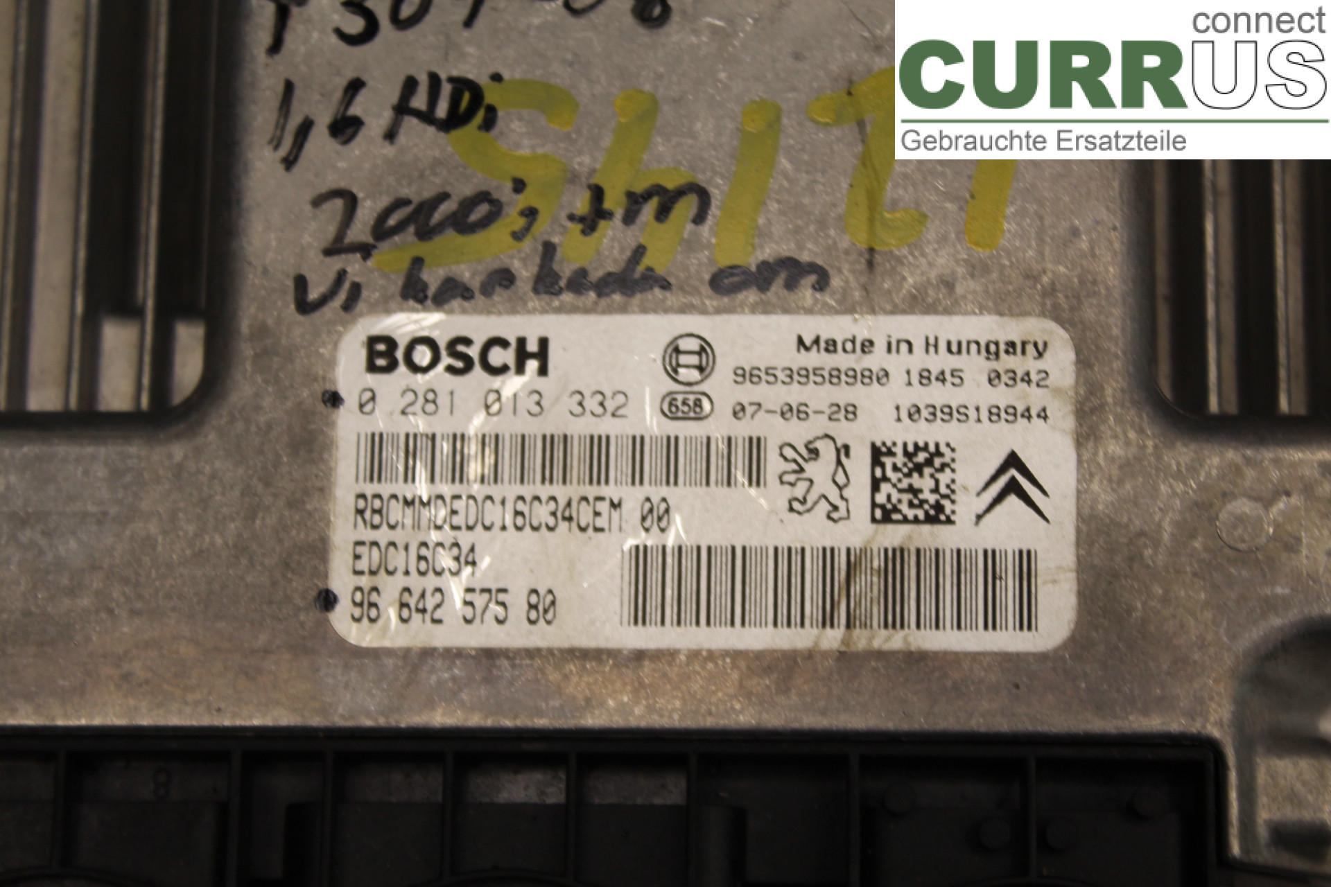 PEUGEOT 307     05-08 Engine Control Unit (ECU) 9664257580 