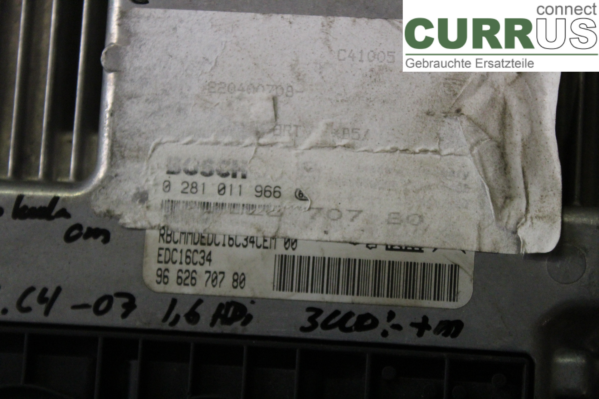 CITROEN C4 I   05-10 Motorsteuergerät (ECU) 9662670780 