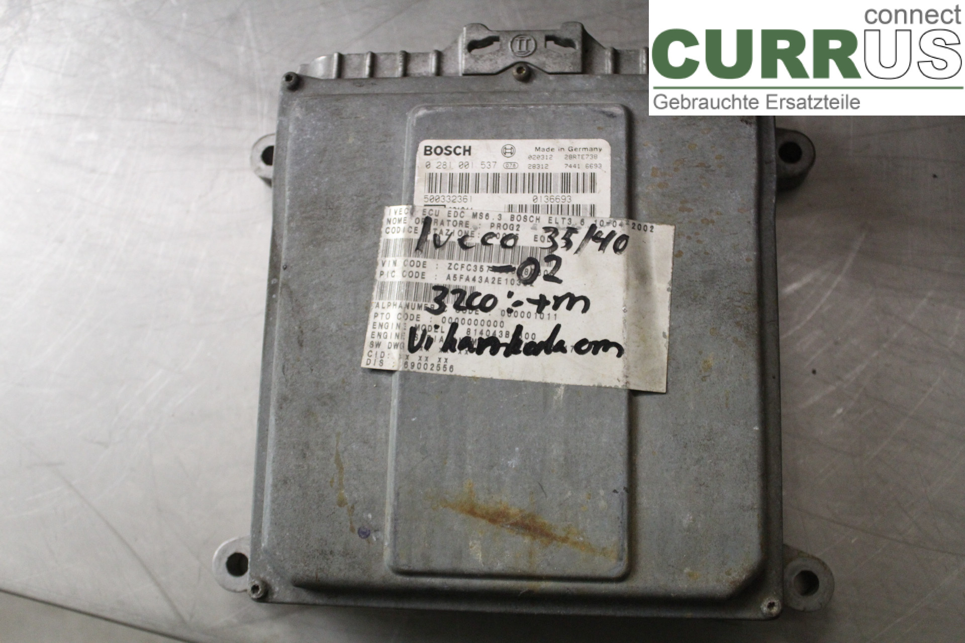 IVECO DAILY 00-06 Engine Control Unit (ECU) 500332361 