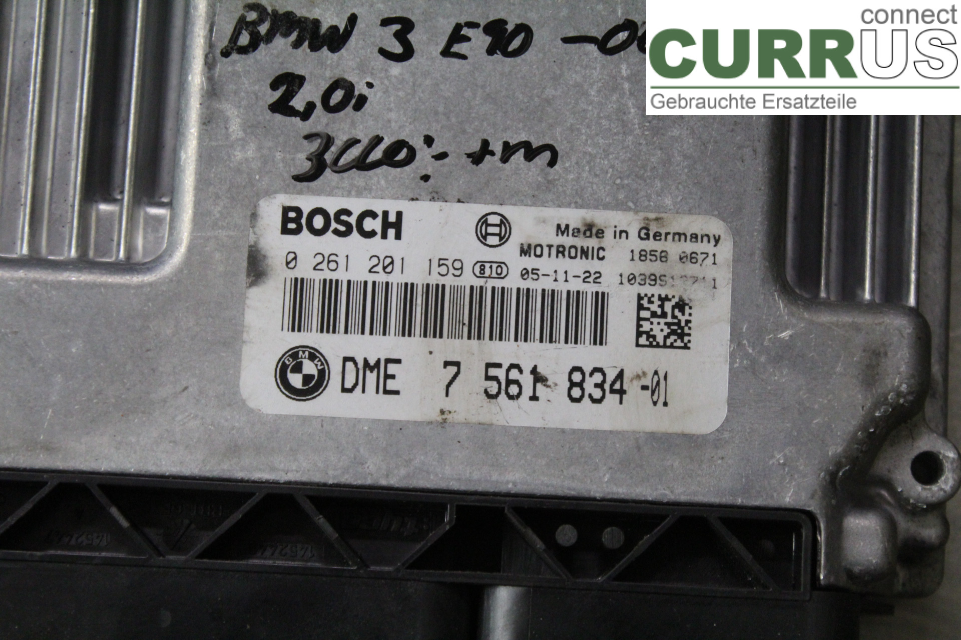 BMW 3 E90/91 SED/TOU 05-12 Motorens styreenhed (ECU) 756183401 