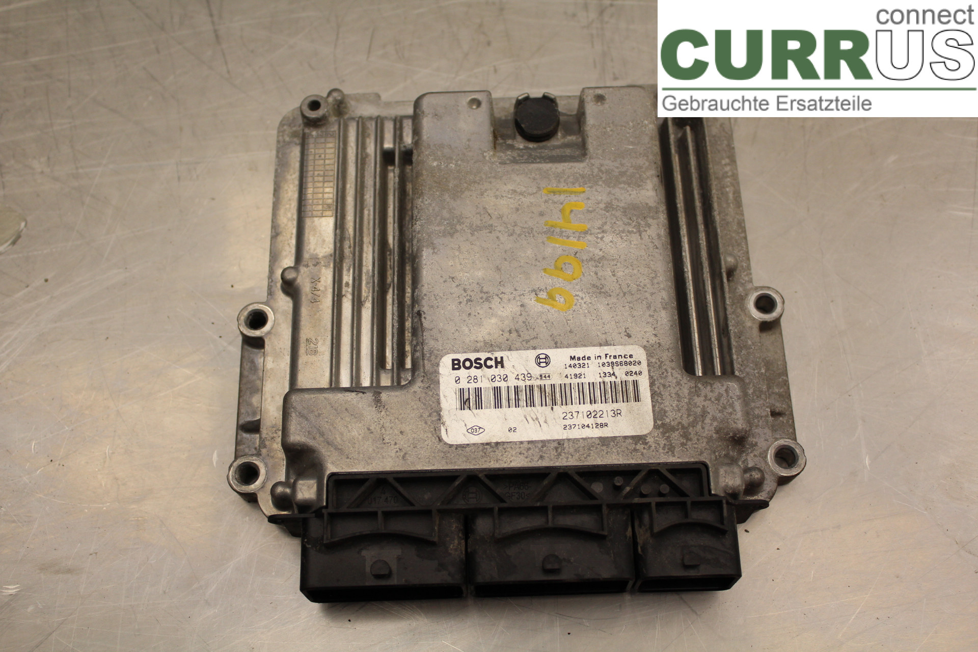 DACIA DOKKER Engine Control Unit (ECU) 237102213R 1,5DCi/K9K612