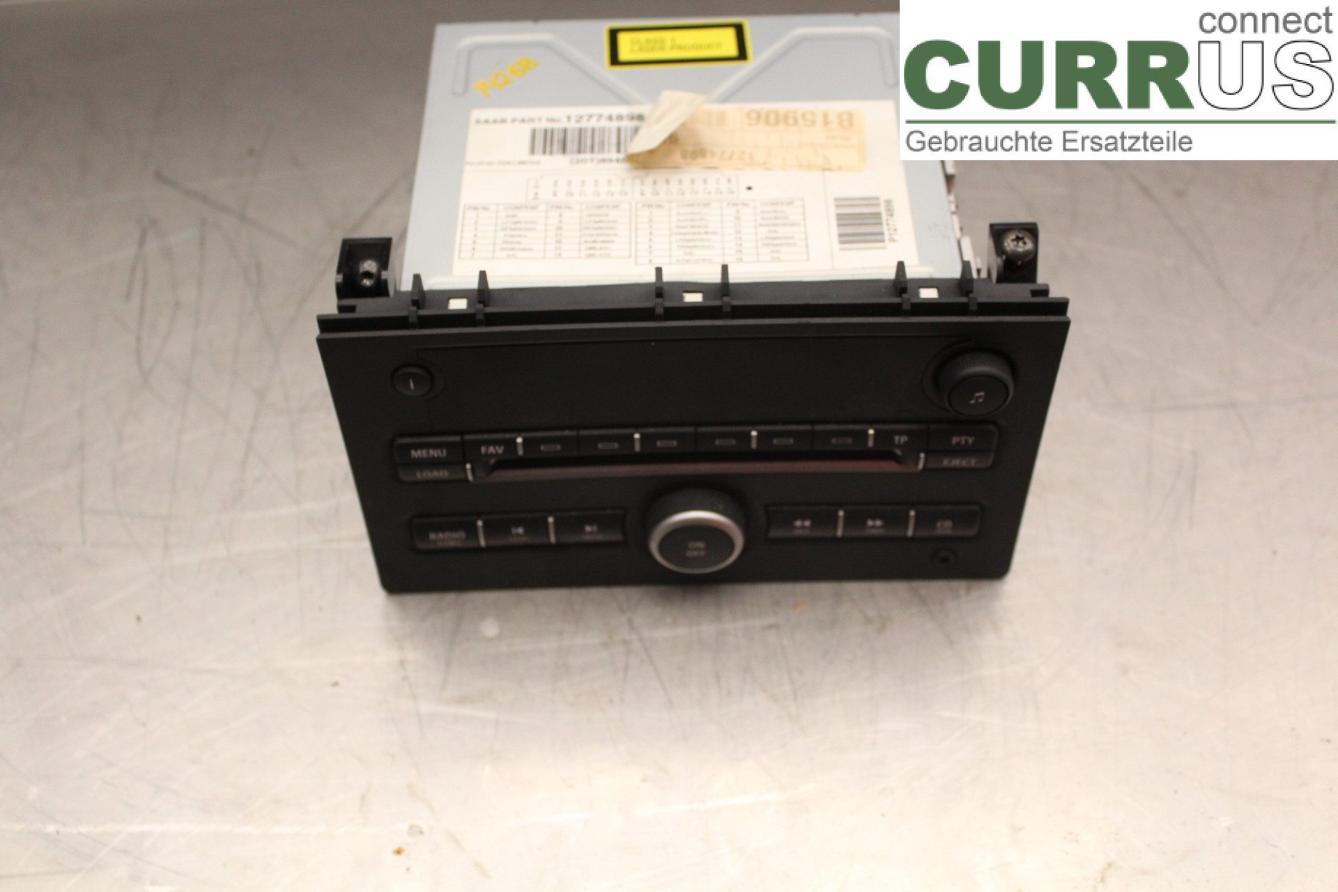 SAAB 9-3 VER 2 Radio CD / Multimedia panel 12774898 1,9TiD/Z19DTH