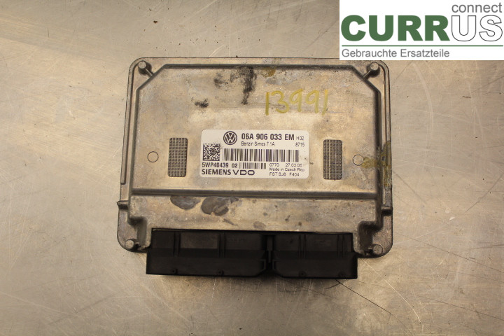 VW GOLF V      04-09 Engine Control Unit (ECU) 06A906033EM 1,6i/BSE