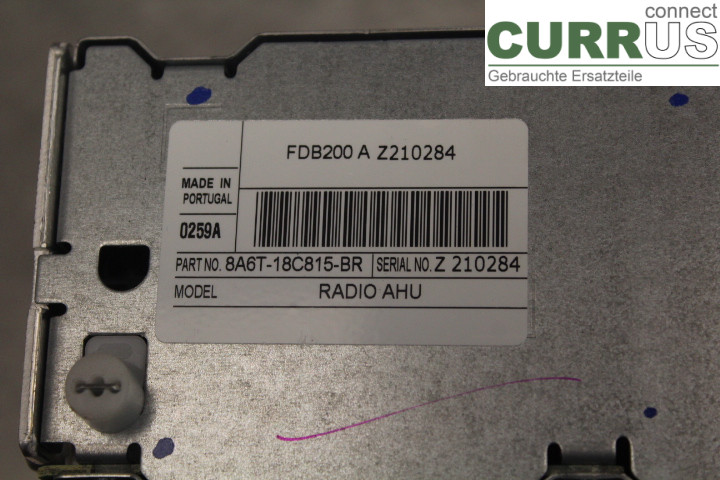 FORD FIESTA     09-12 Radio CD / Multimedia panel 8A6T18C815BR 1,25i/SNJB