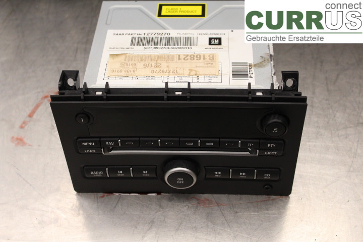 SAAB 9-3      08-15 Radio-CD-/Multimedia-Panel 12779270 1,8T/B207E/B