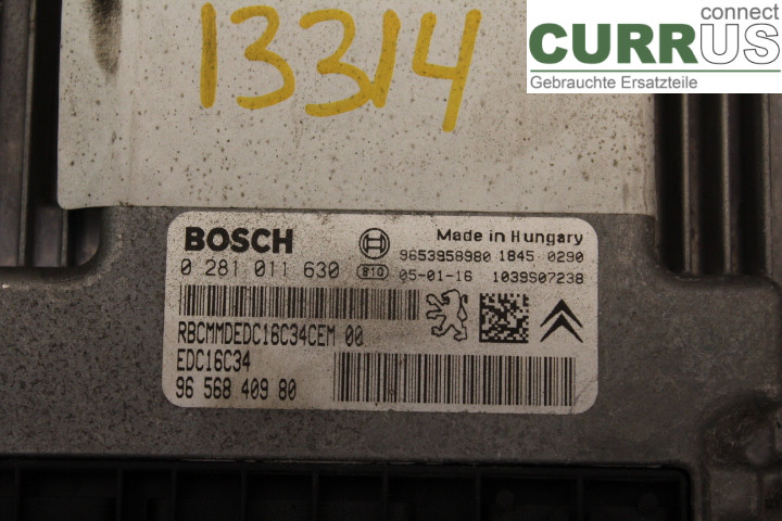 CITROEN C4 I   05-10 Motorsteuergerät (ECU) 9656840980 1,6HDI/9HZ