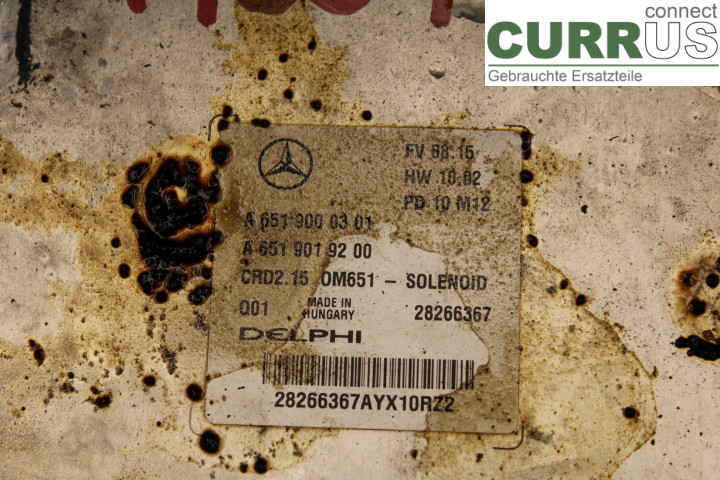 MB C (204)   07-15 Engine Control Unit (ECU) A6519000301 2,2CDi/OM651911