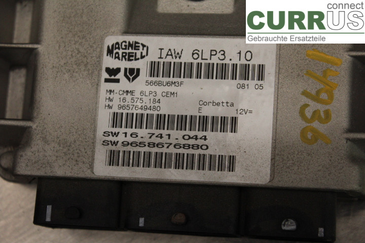 PEUGEOT 407 Engine Control Unit (ECU) 9658676880 2,2i/3FZ