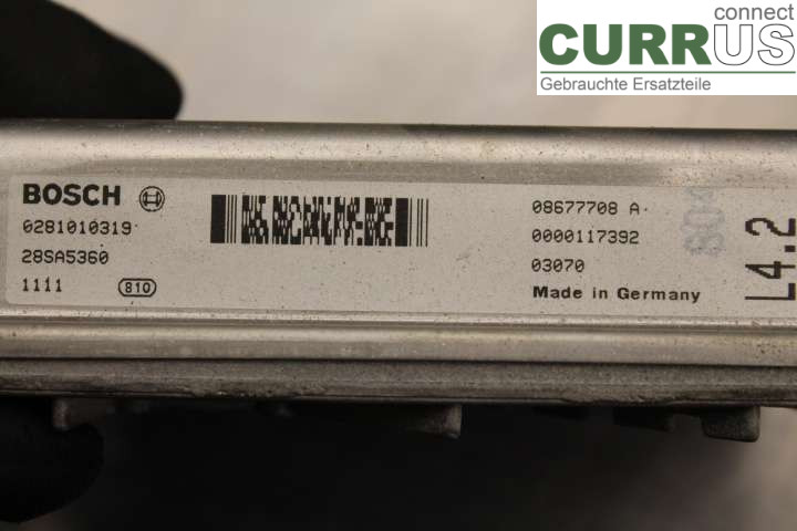 VOLVO V70      00-04 Engine Control Unit (ECU) 0281010319 2,4D/D5244T