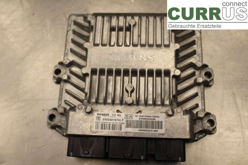 PEUGEOT 407 Unité de contrôle moteur (ECU) 9658345080 2,0HDI/RHR