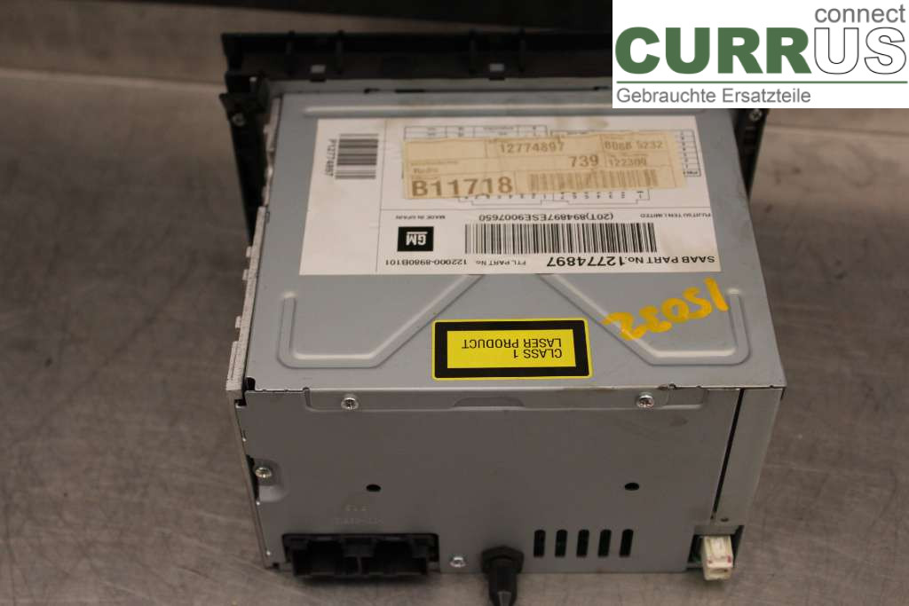 SAAB 9-3 VER 2 Radio CD / Multimedia panel 12774897 1,8T/B207E