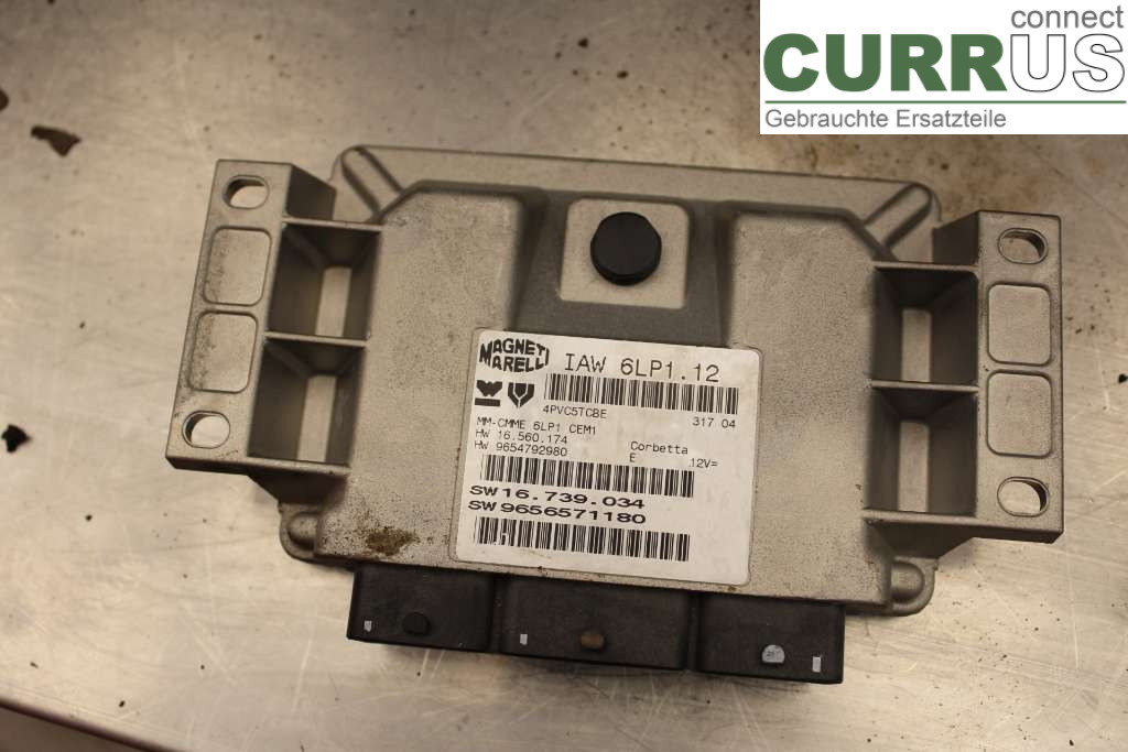 PEUGEOT 407 Engine Control Unit (ECU) 9656571180 2,0i/RFN