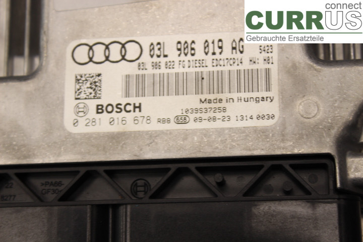 AUDI A6/S6     05-11 Motorsteuergerät (ECU) 03L906019AG 2,0TDi/CAHA