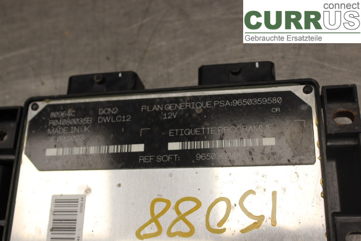 PEUGEOT PARTNER   03-08 Motorens styreenhed (ECU) 9650360480 WJY