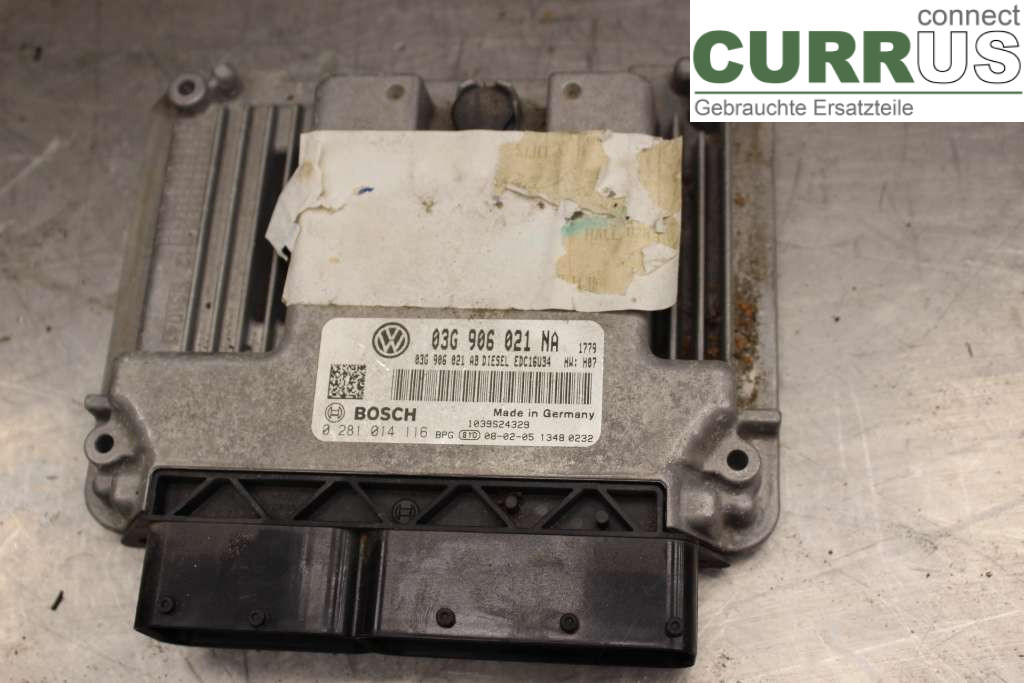 VW GOLF V      04-09 Engine Control Unit (ECU) 03G906021NA 1.9TDi/BLS
