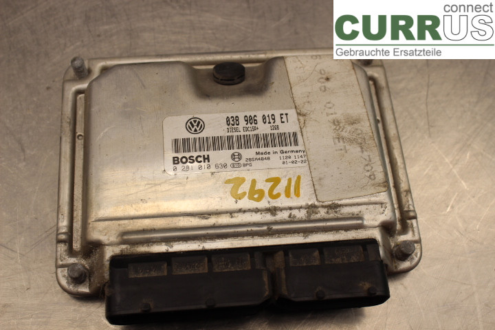 VW SHARAN      01-10 Unité de contrôle moteur (ECU) 038906019ET 1,9TDI/AUY